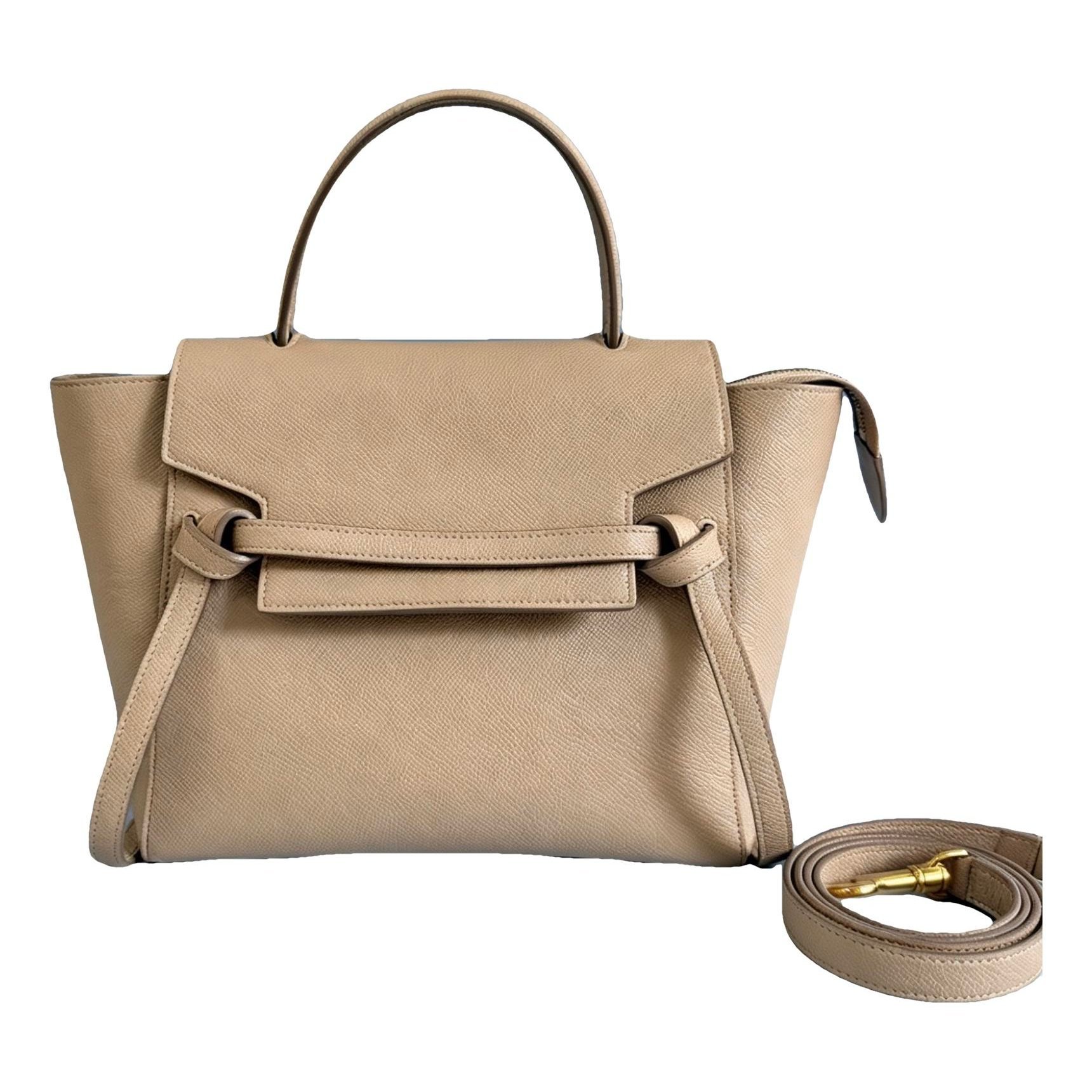 Belt leather handbag