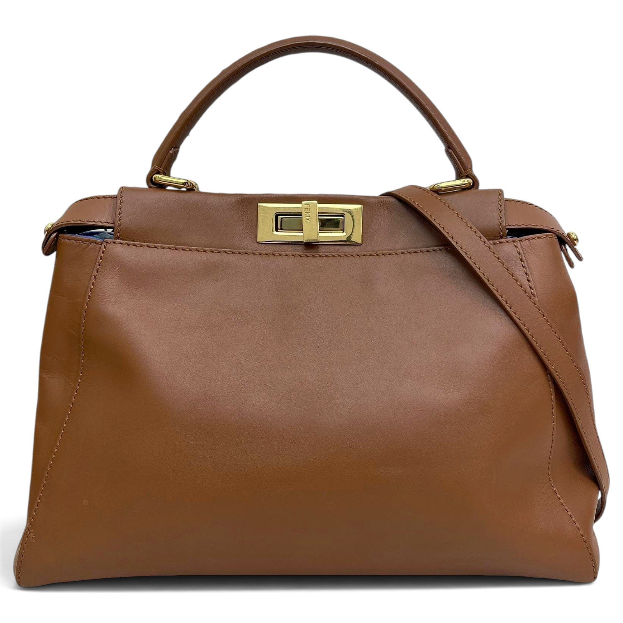 Peekaboo leather handbag