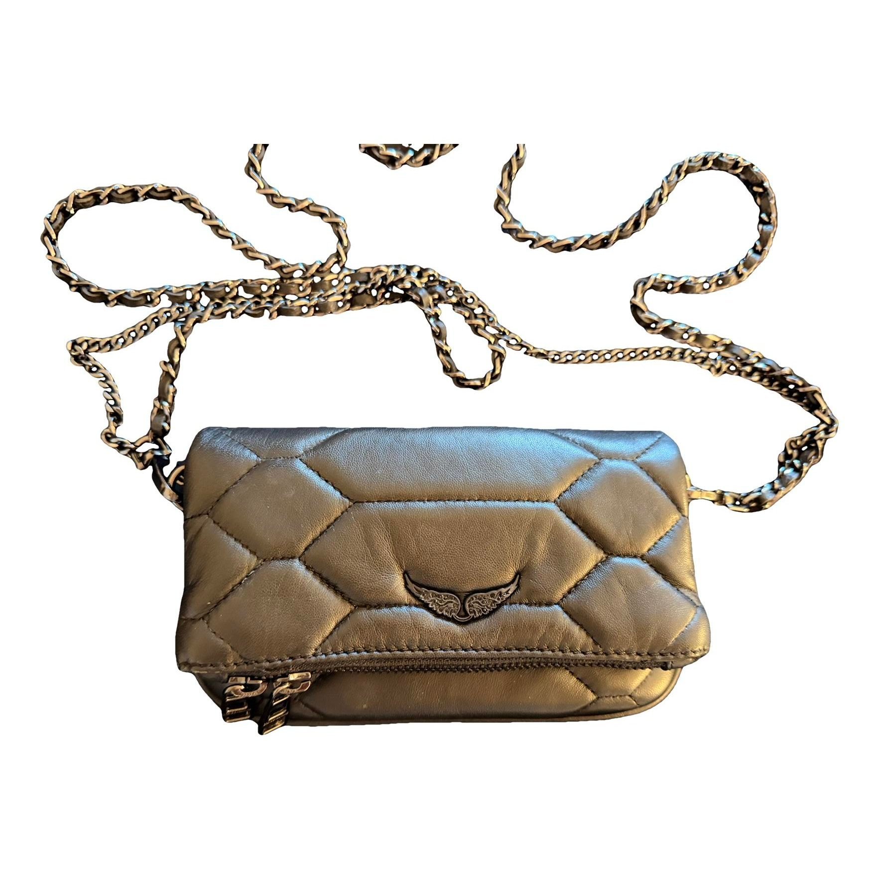 Rock leather crossbody bag