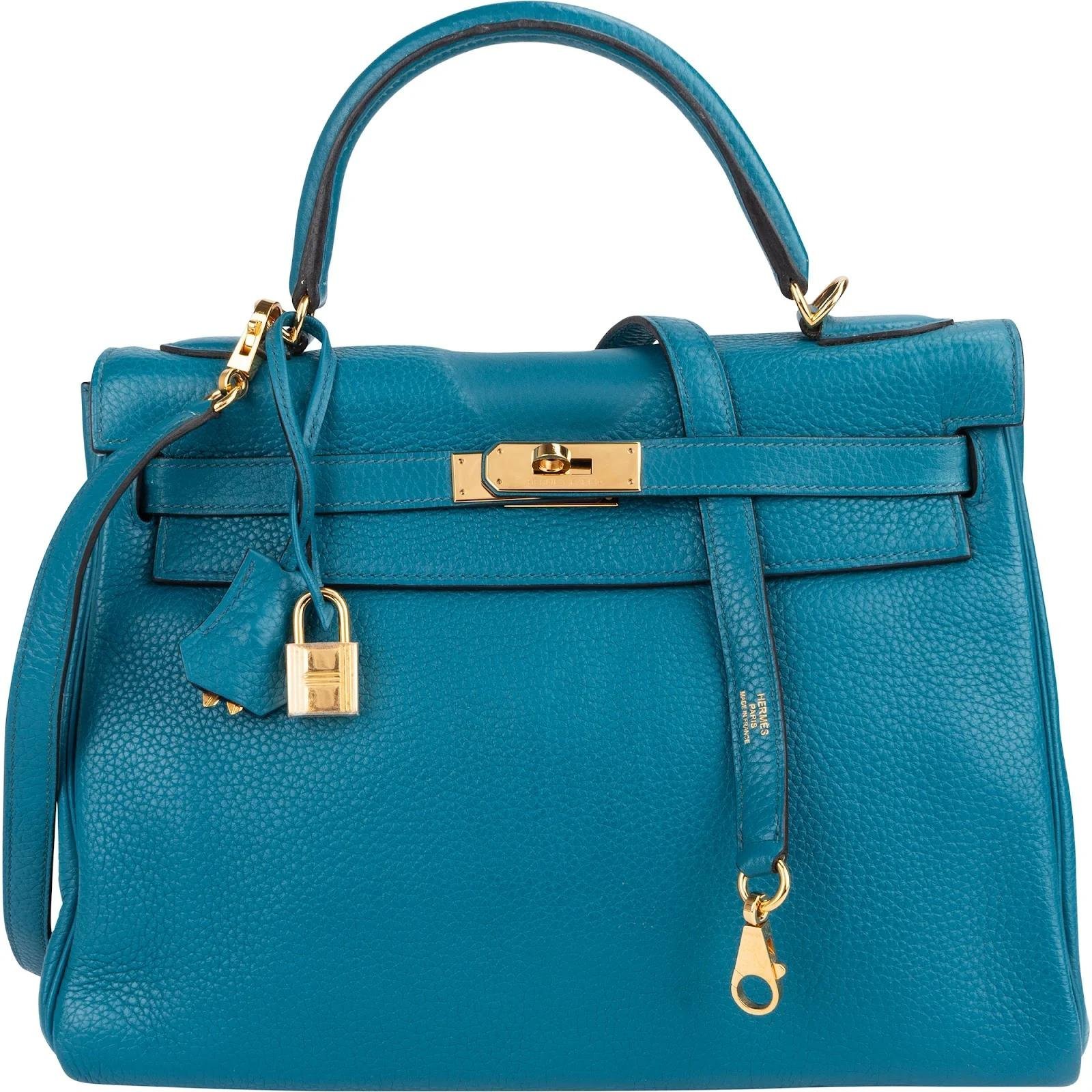 Hermes Kelly 32 Handbag Clemence Leather 2013