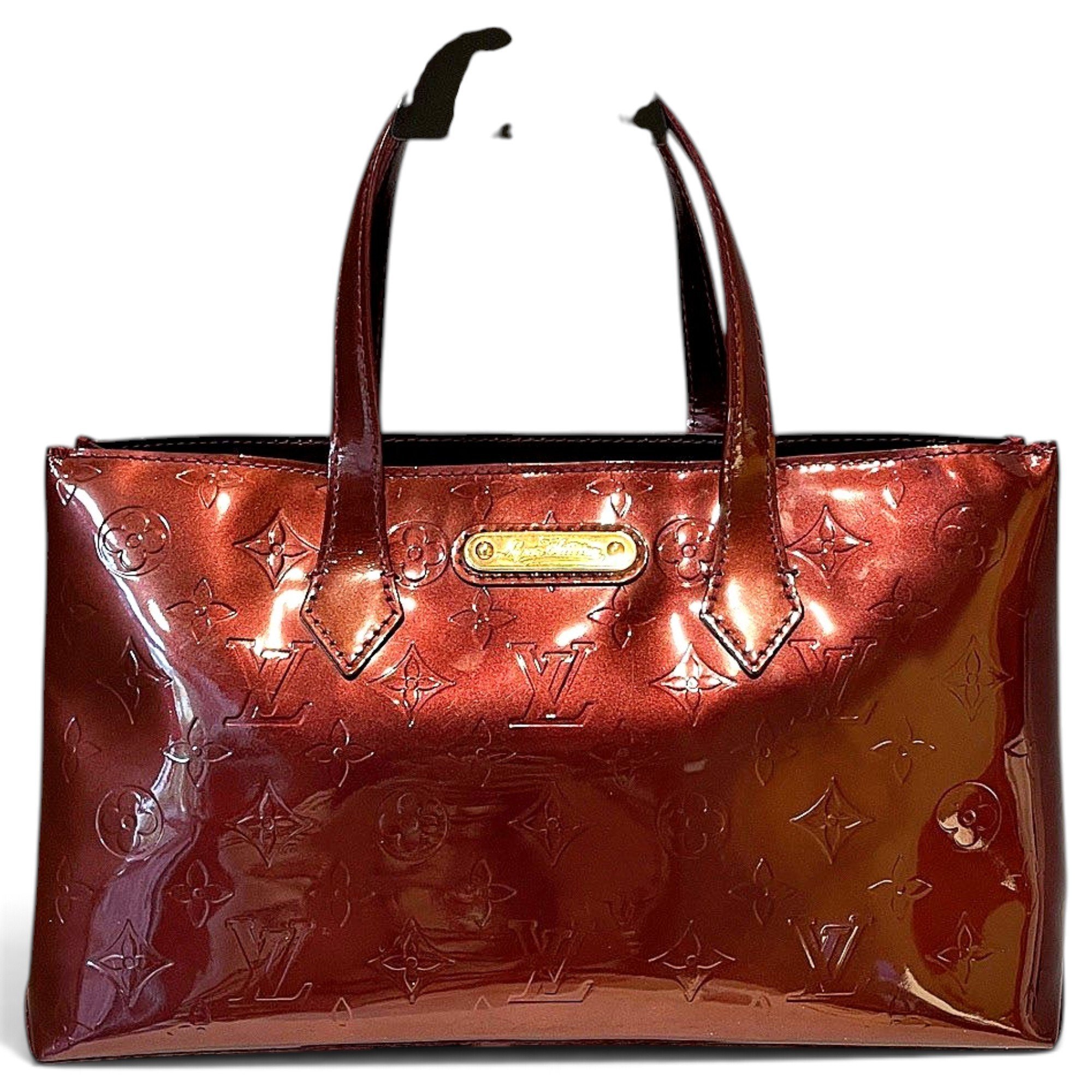 Wilshire patent leather handbag