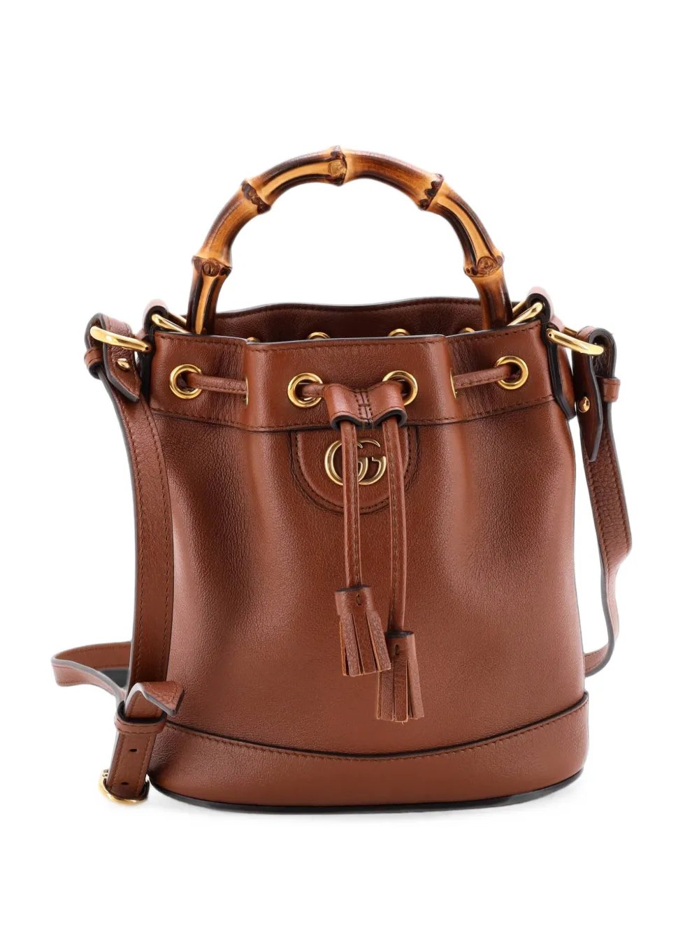 Diana Leather Mini bucket bag