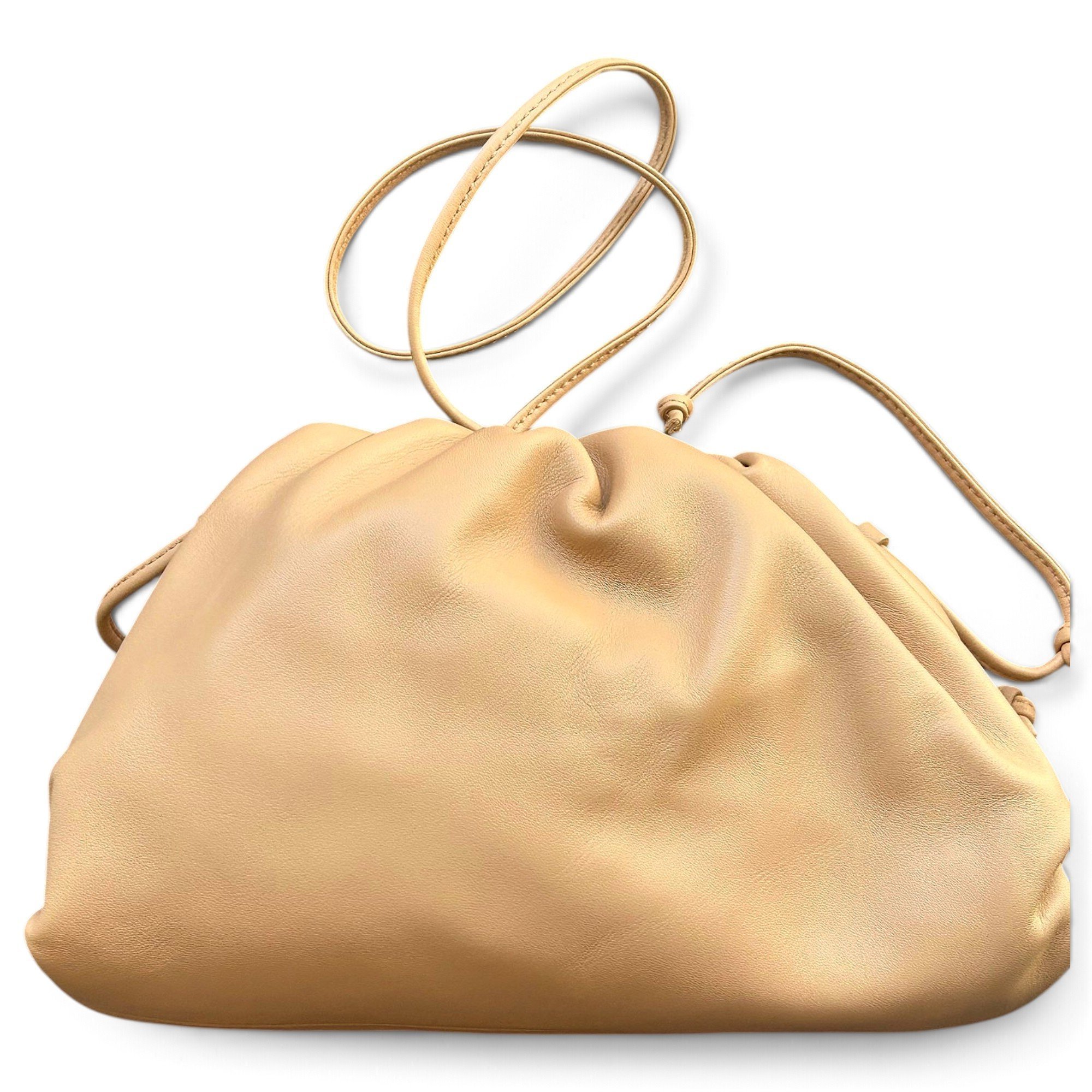 Pouch leather handbag