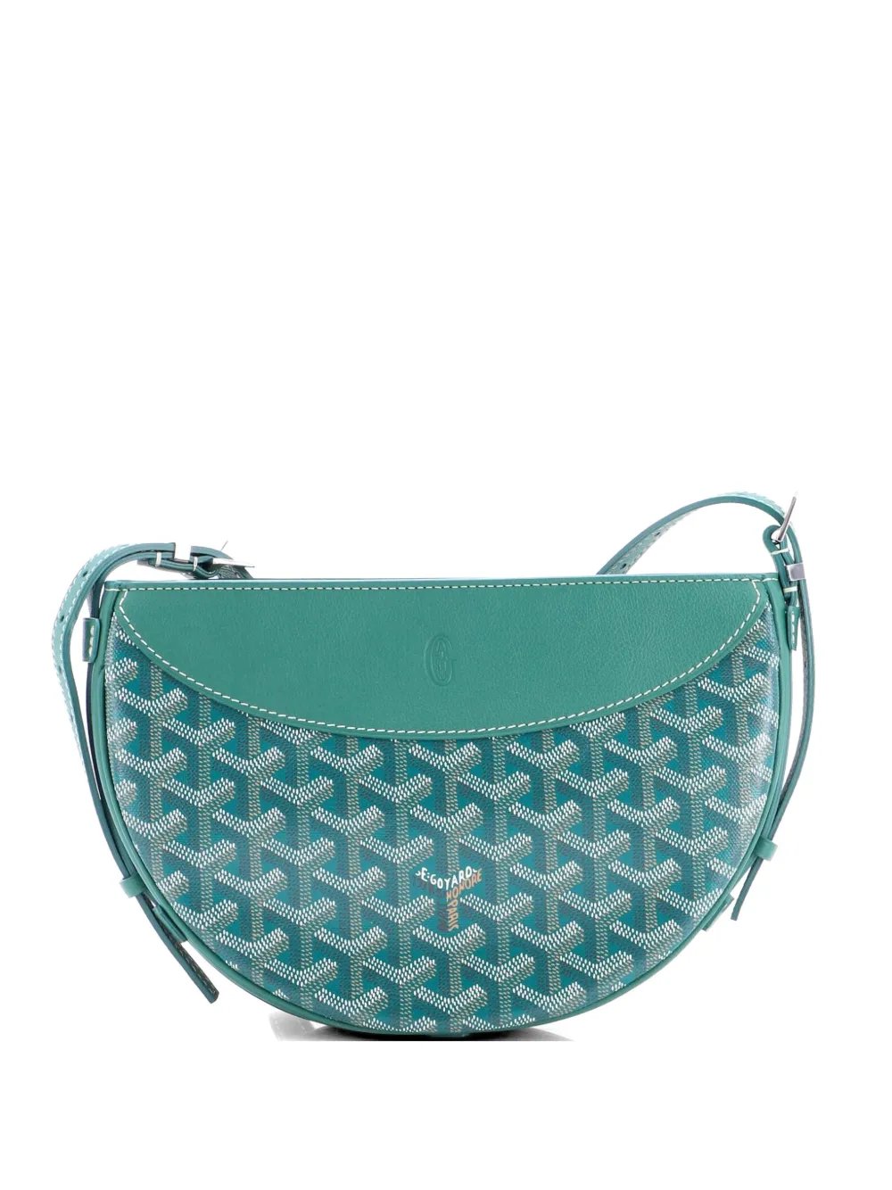 Hirondelle Coated Canvas and Leather shoulder bag