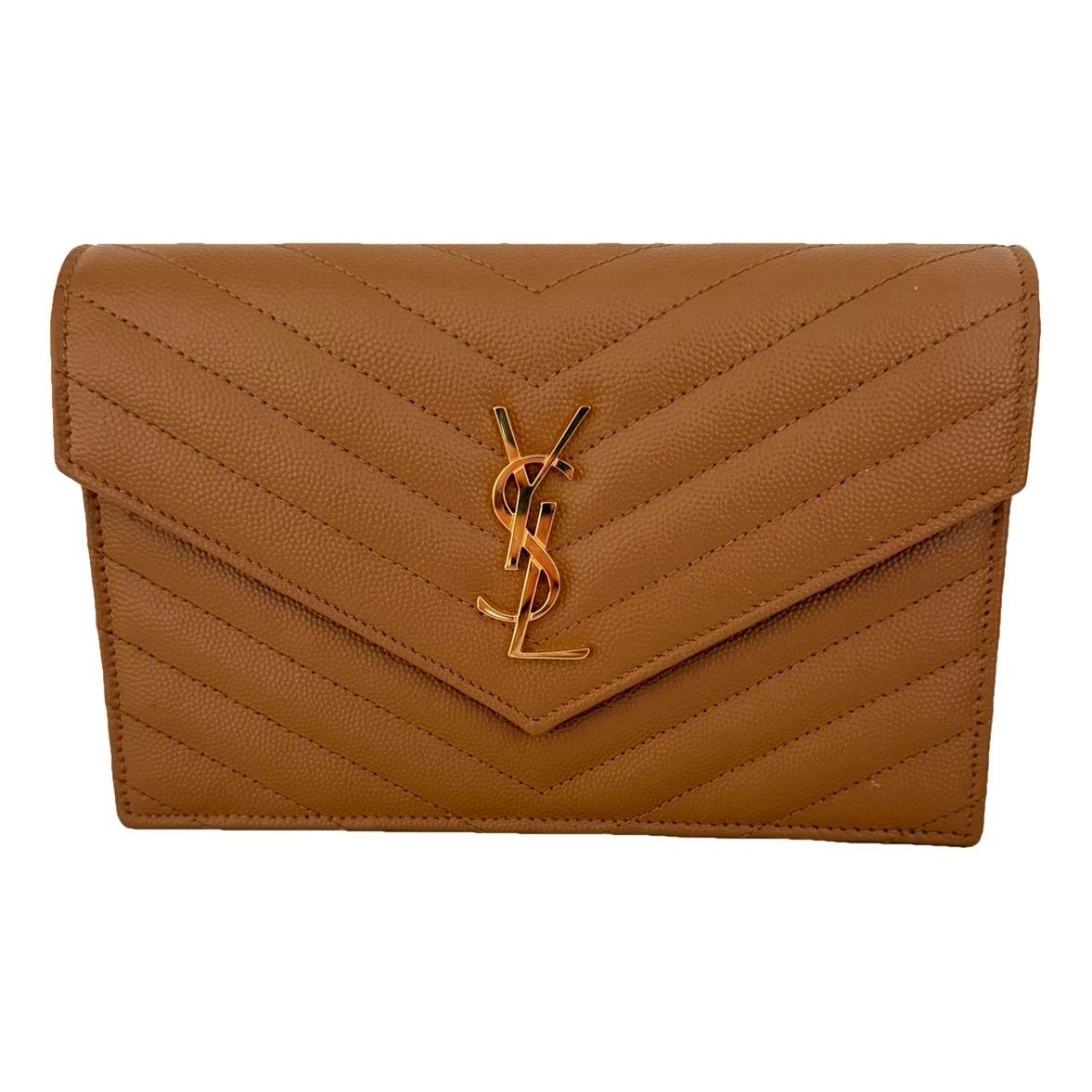 Envelope leather crossbody bag