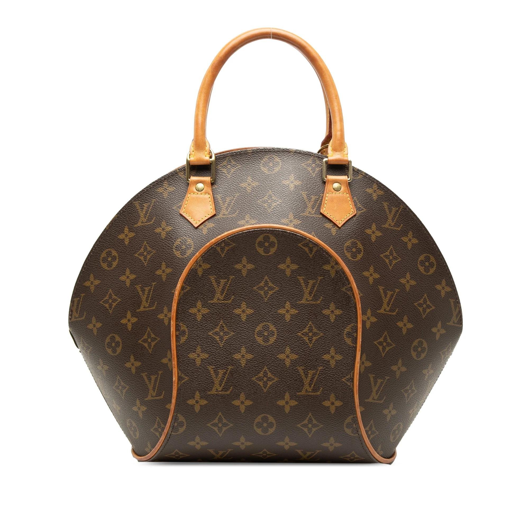 Ellipse leather handbag