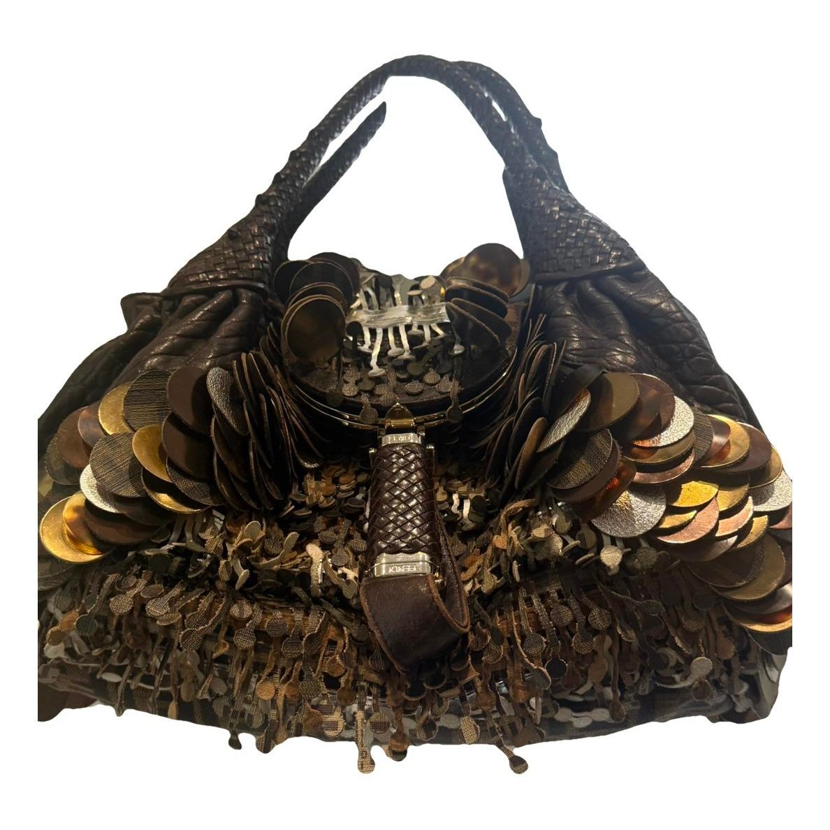 Spy leather handbag
