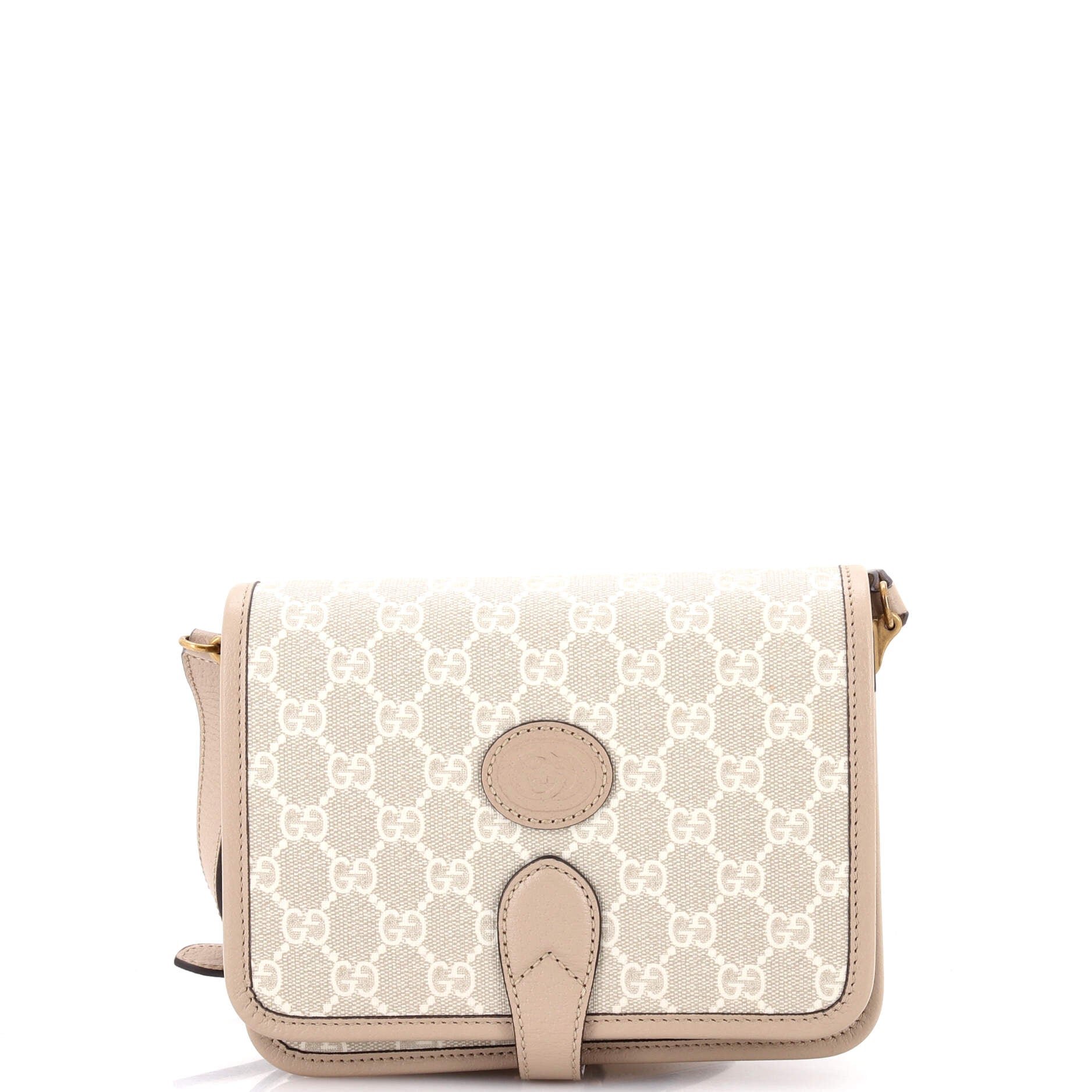Interlocking G Patch Messenger Bag GG Coated Canvas Mini