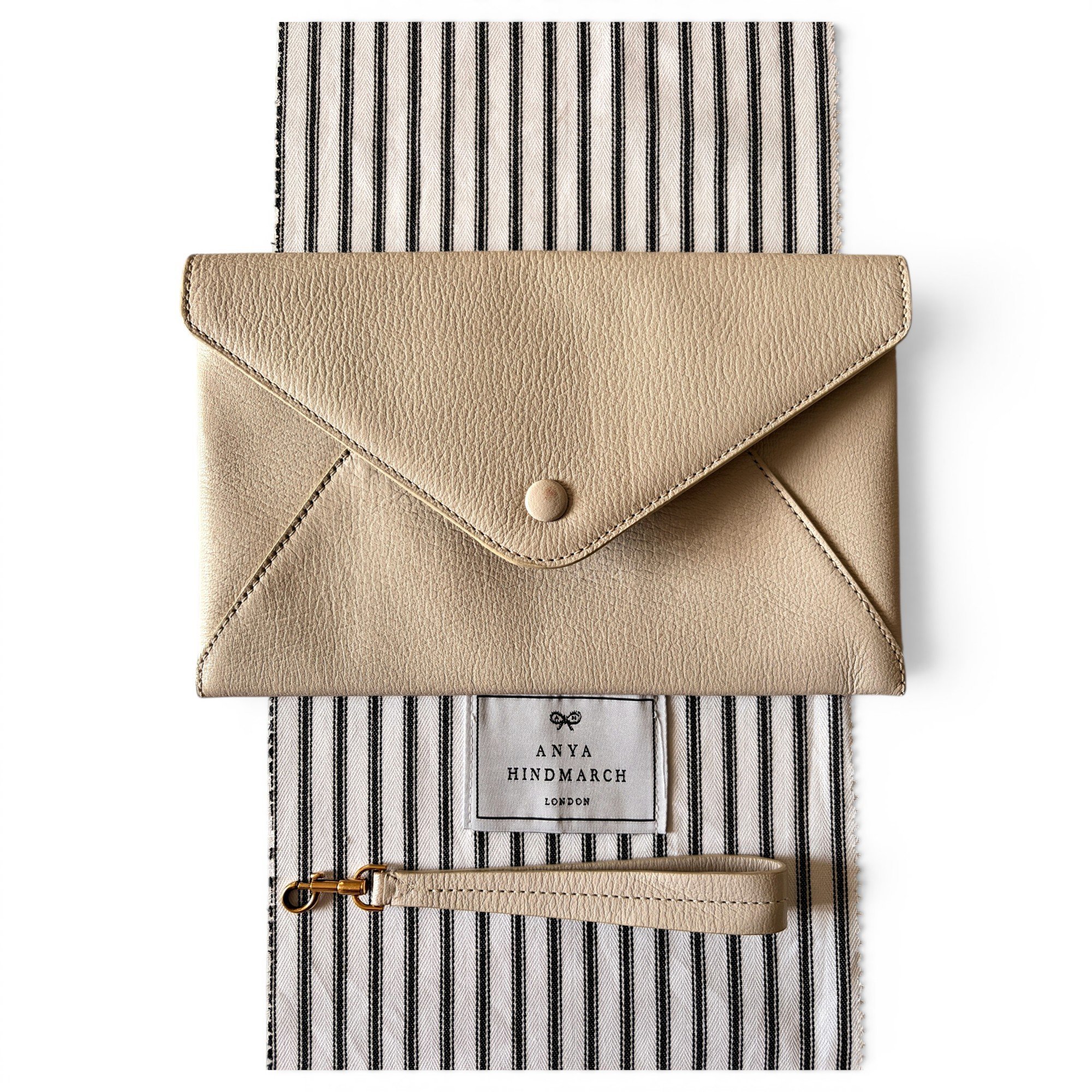 Leather clutch bag