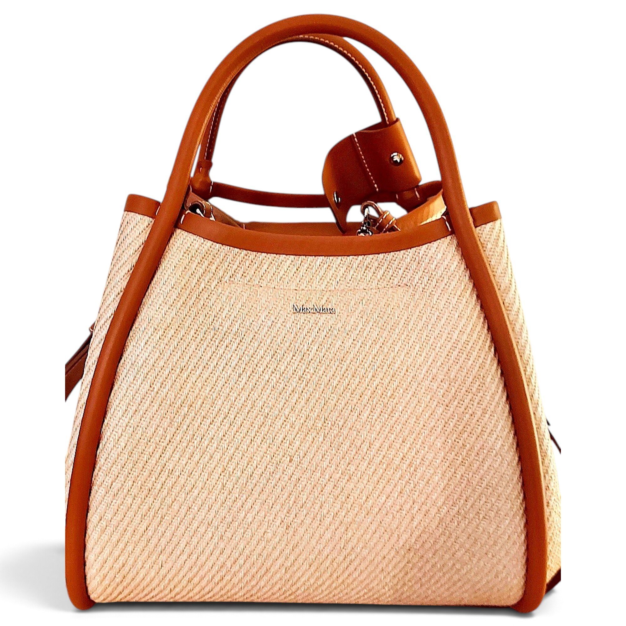 Marine leather handbag