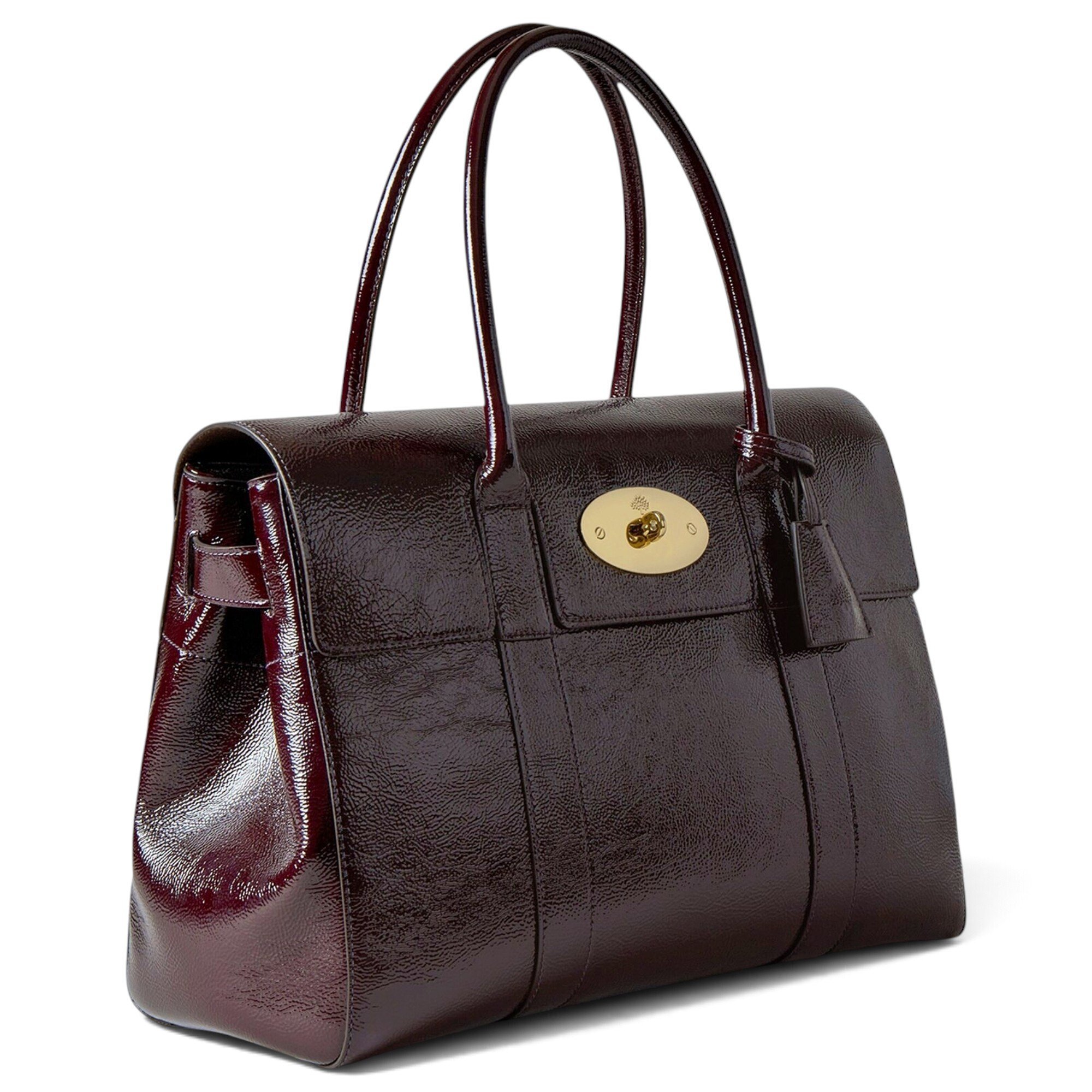 Bayswater patent leather handbag