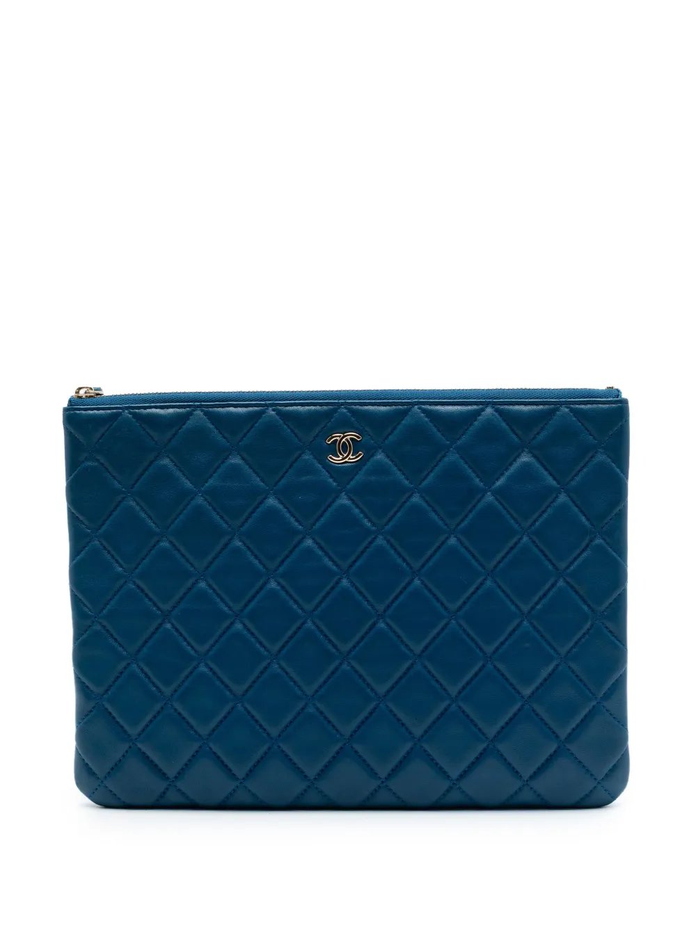 2017-2018 Medium Quilted Lambskin O Case clutch bag