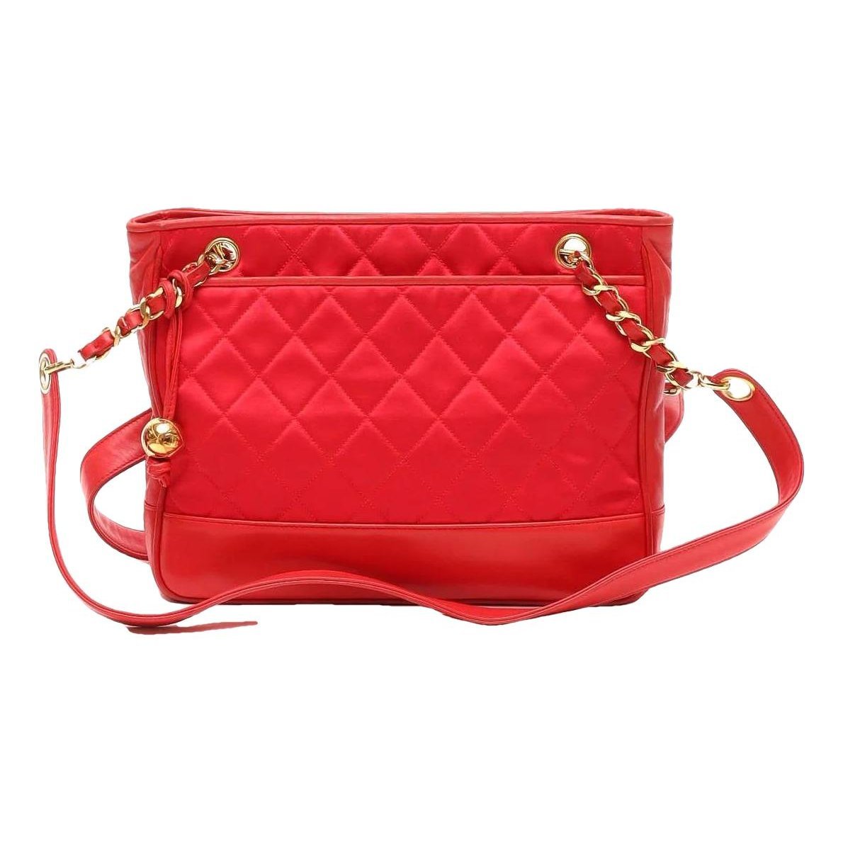 Vintage CC Chain silk tote