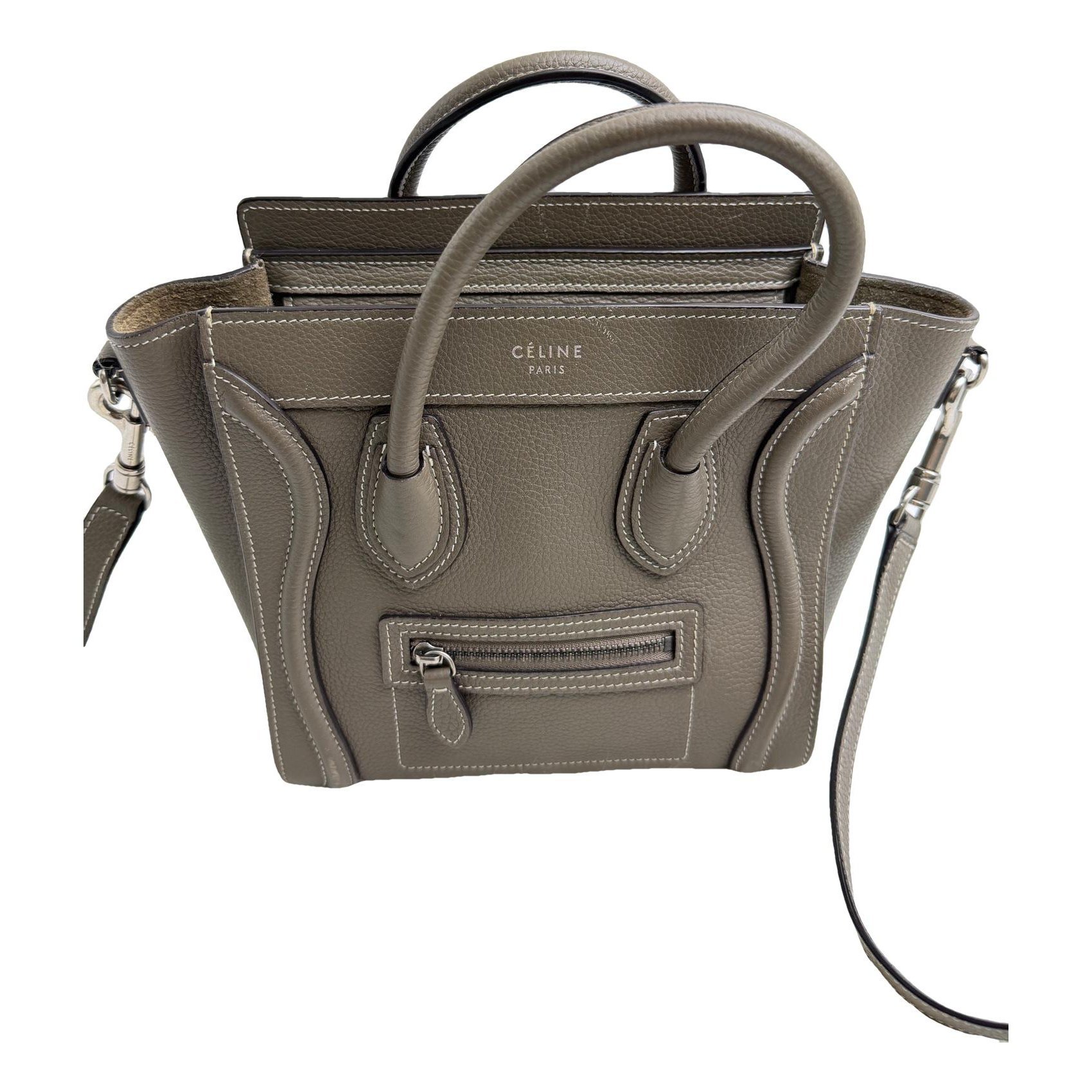 Nano Luggage leather handbag