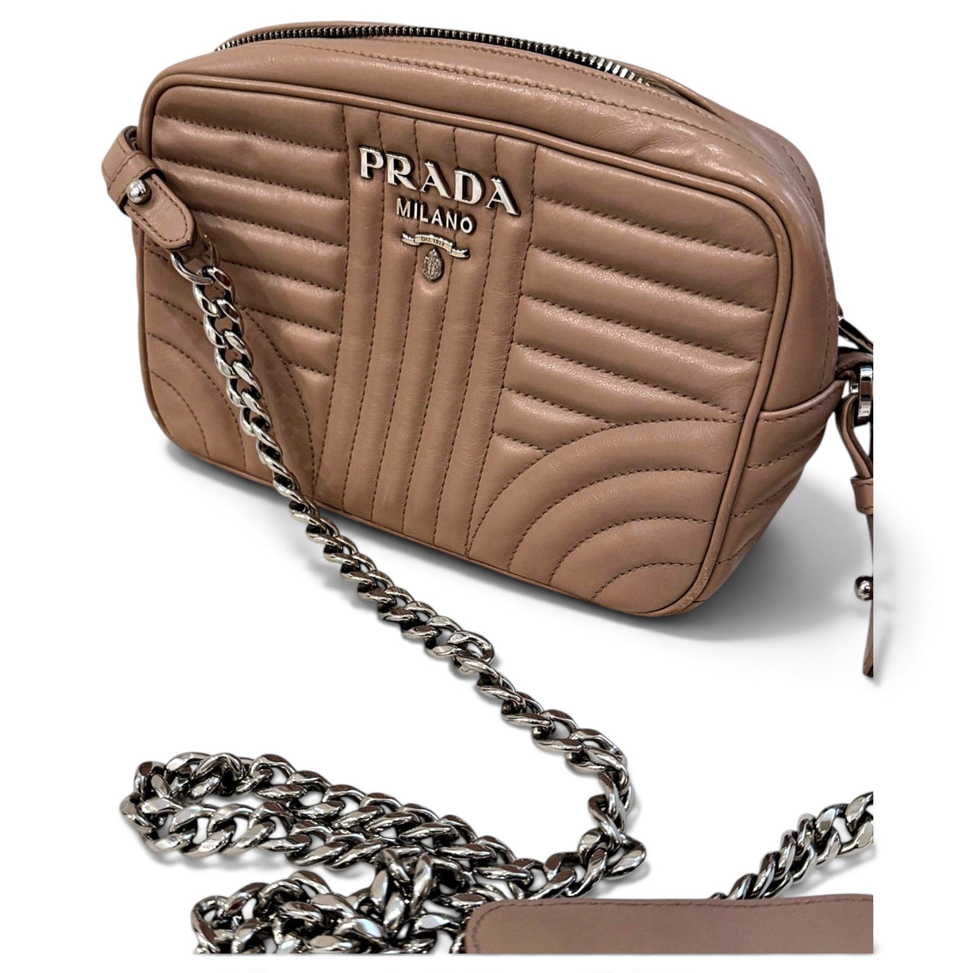 Diagramme leather handbag
