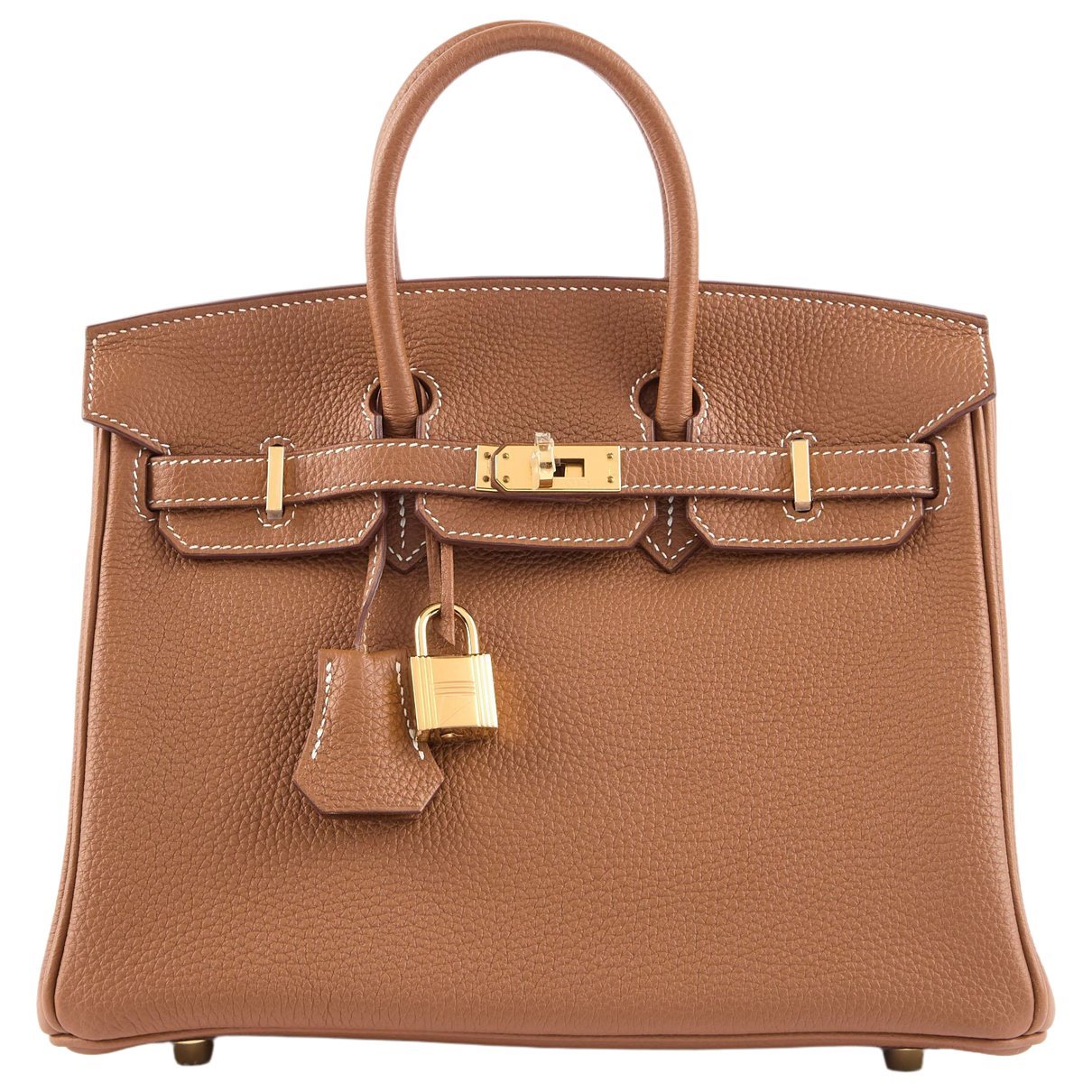 Hermes Birkin 25 Handbag Gold Togo Leather 2020