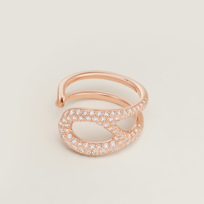 Sans Coloris Chaine d'Ancre Punk Ring, Medium Model