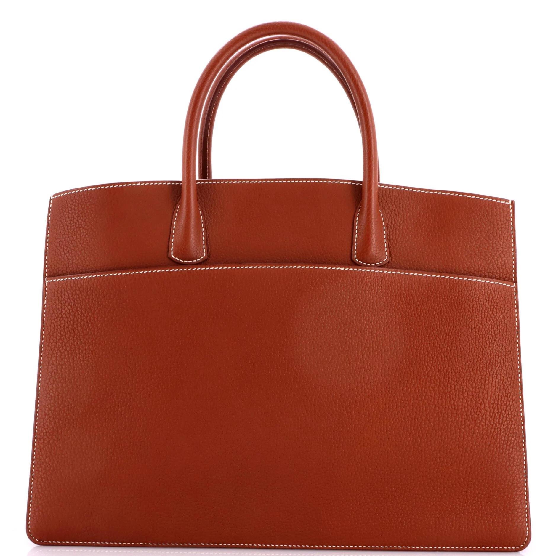 Leather tote
