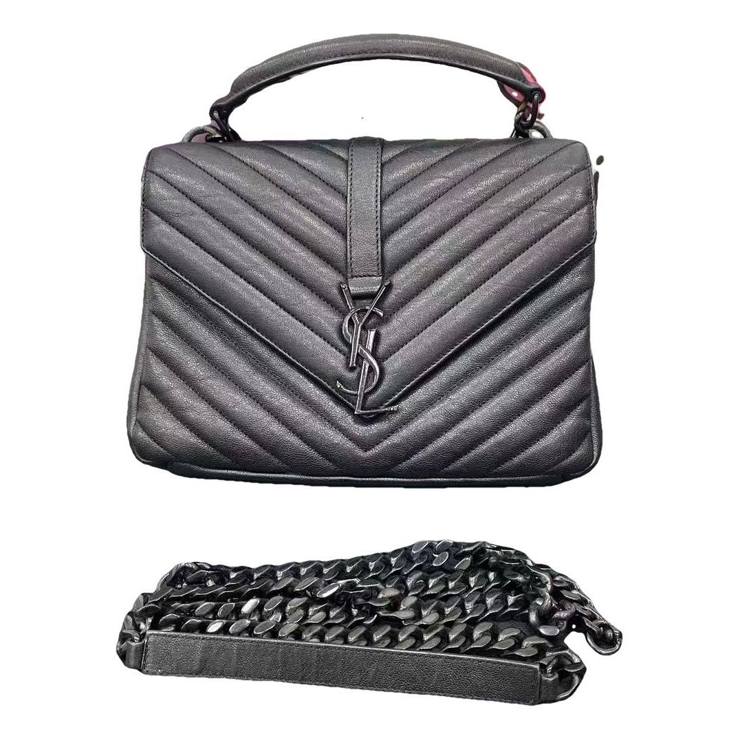 Collége monogramme leather handbag