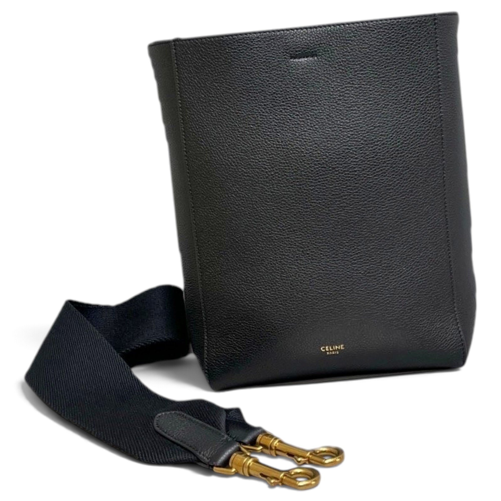 Celine Seau Sangle leather handbag