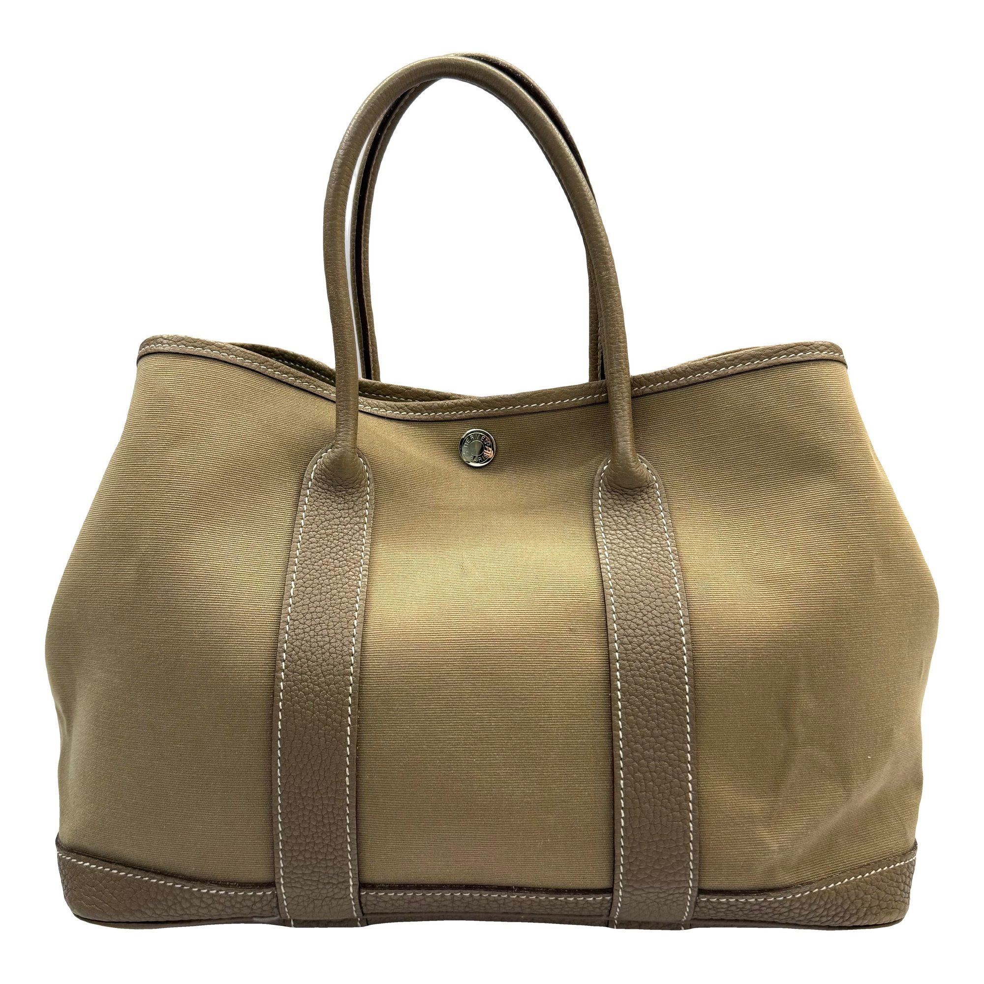 Hermes Garden Party 30 Handbag Etoupe