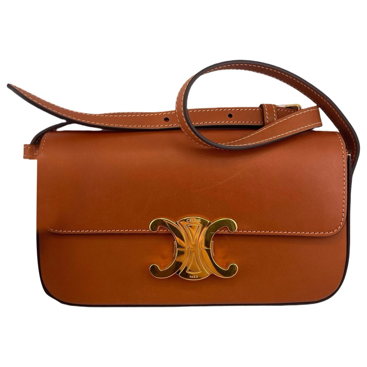 Triomphe leather handbag