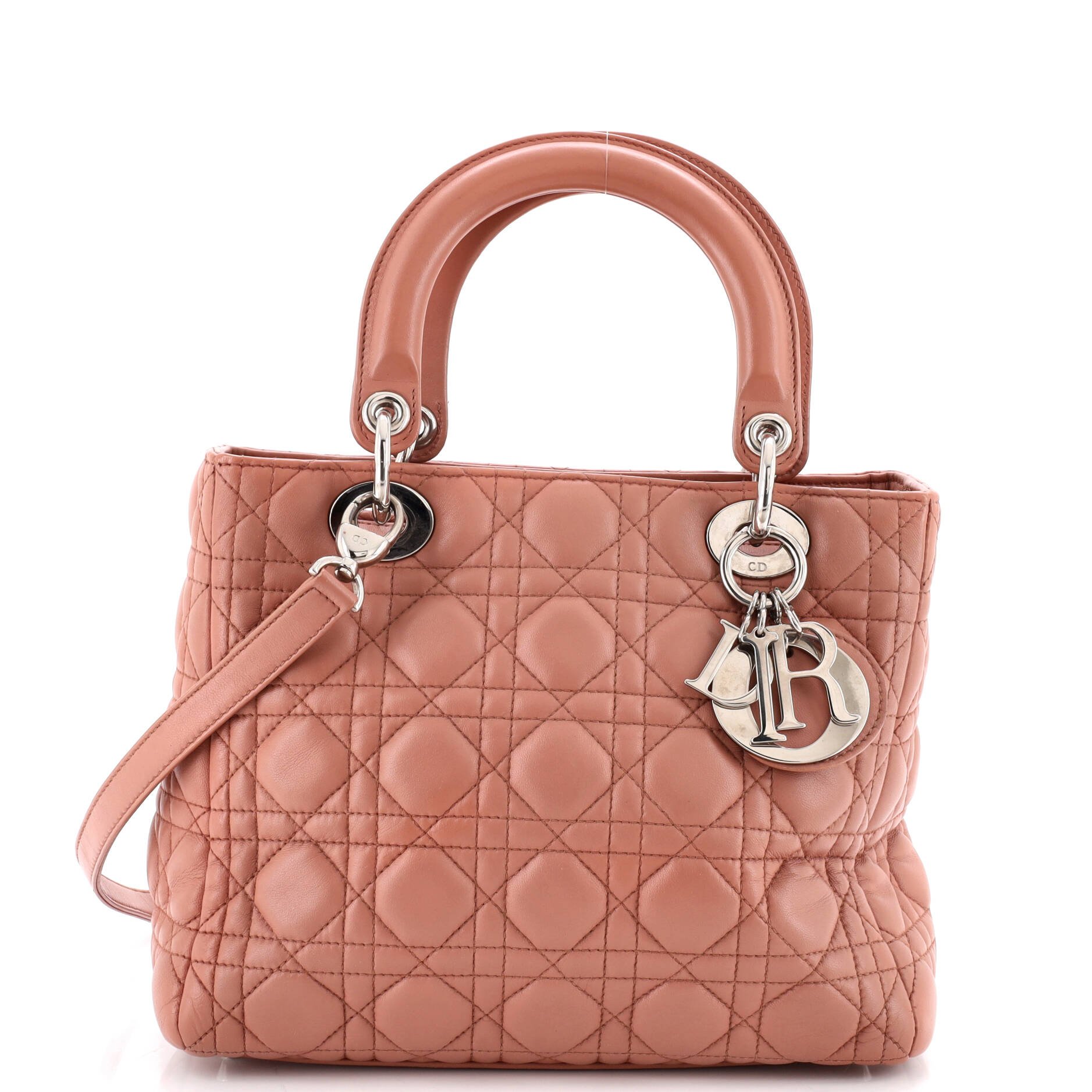 Lady Dior Bag Cannage Quilt Lambskin Medium