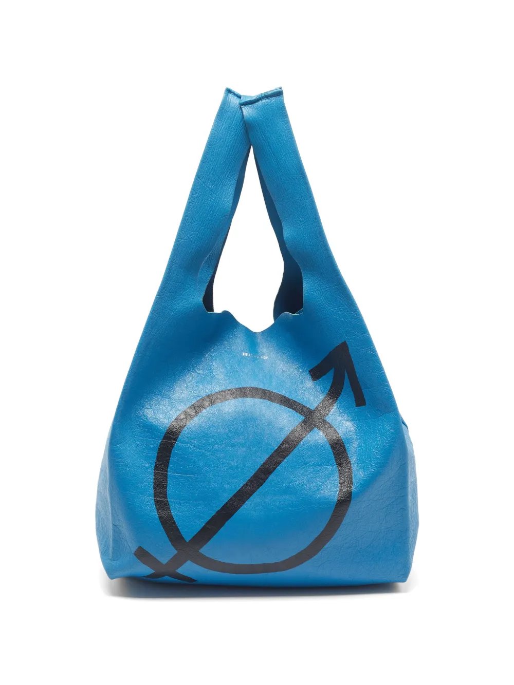 Supermarket leather tote bag