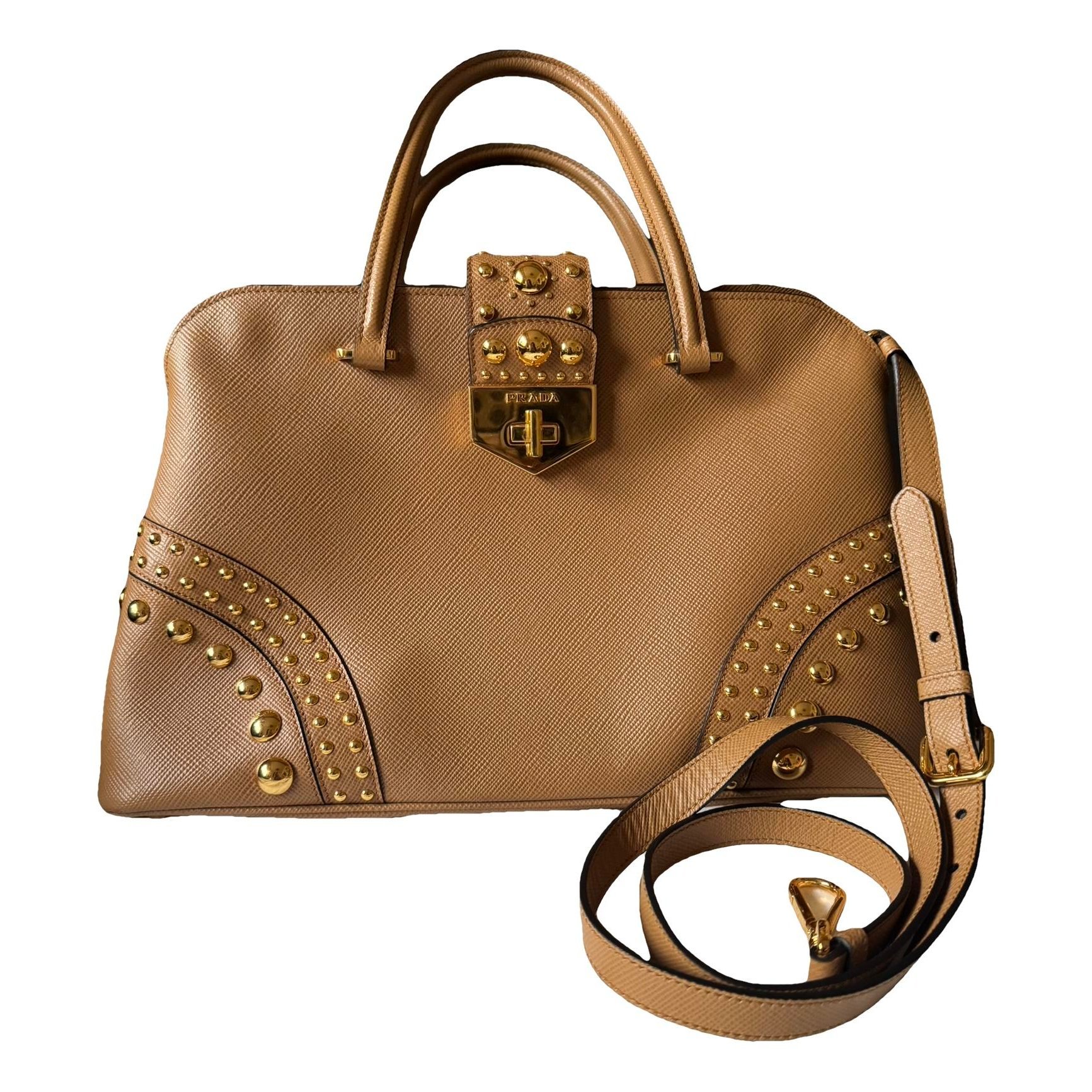 Patent leather handbag
