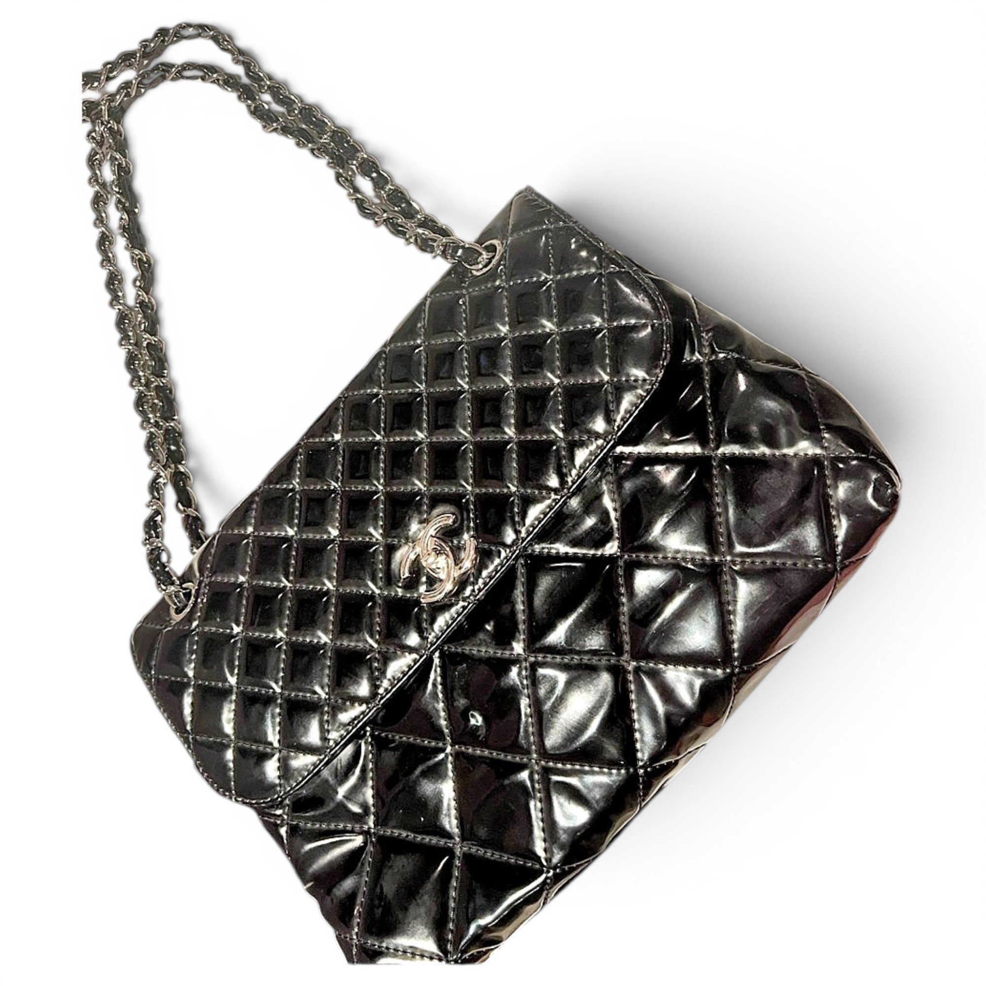 Timeless/Classique patent leather handbag