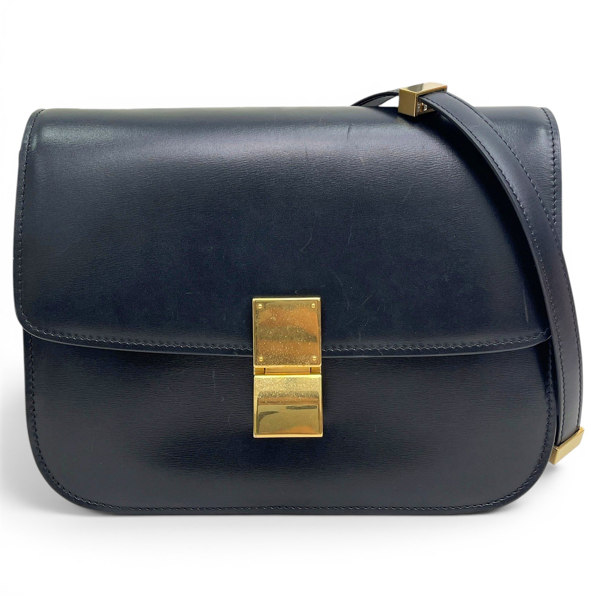 Classic leather crossbody bag