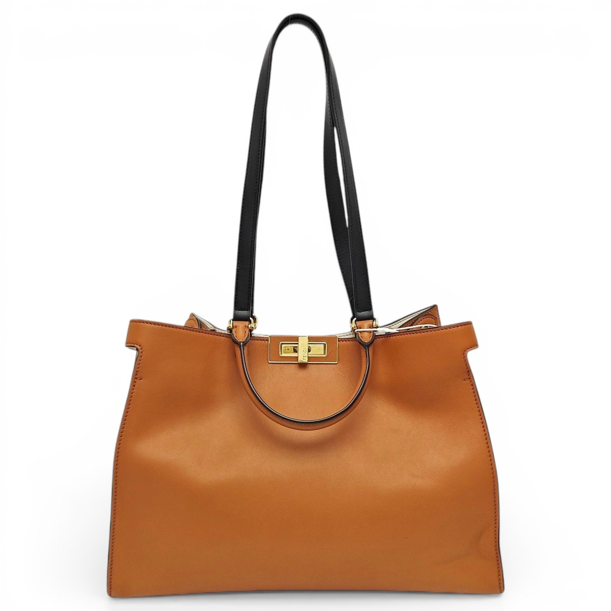 Peekaboo leather handbag