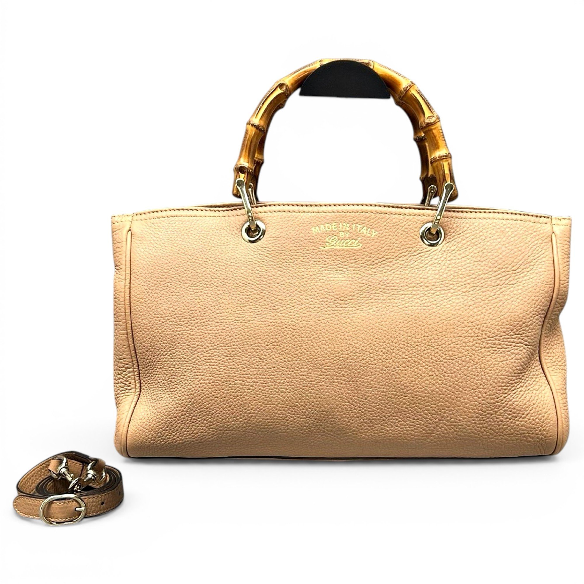 Bamboo Shopper leather tote