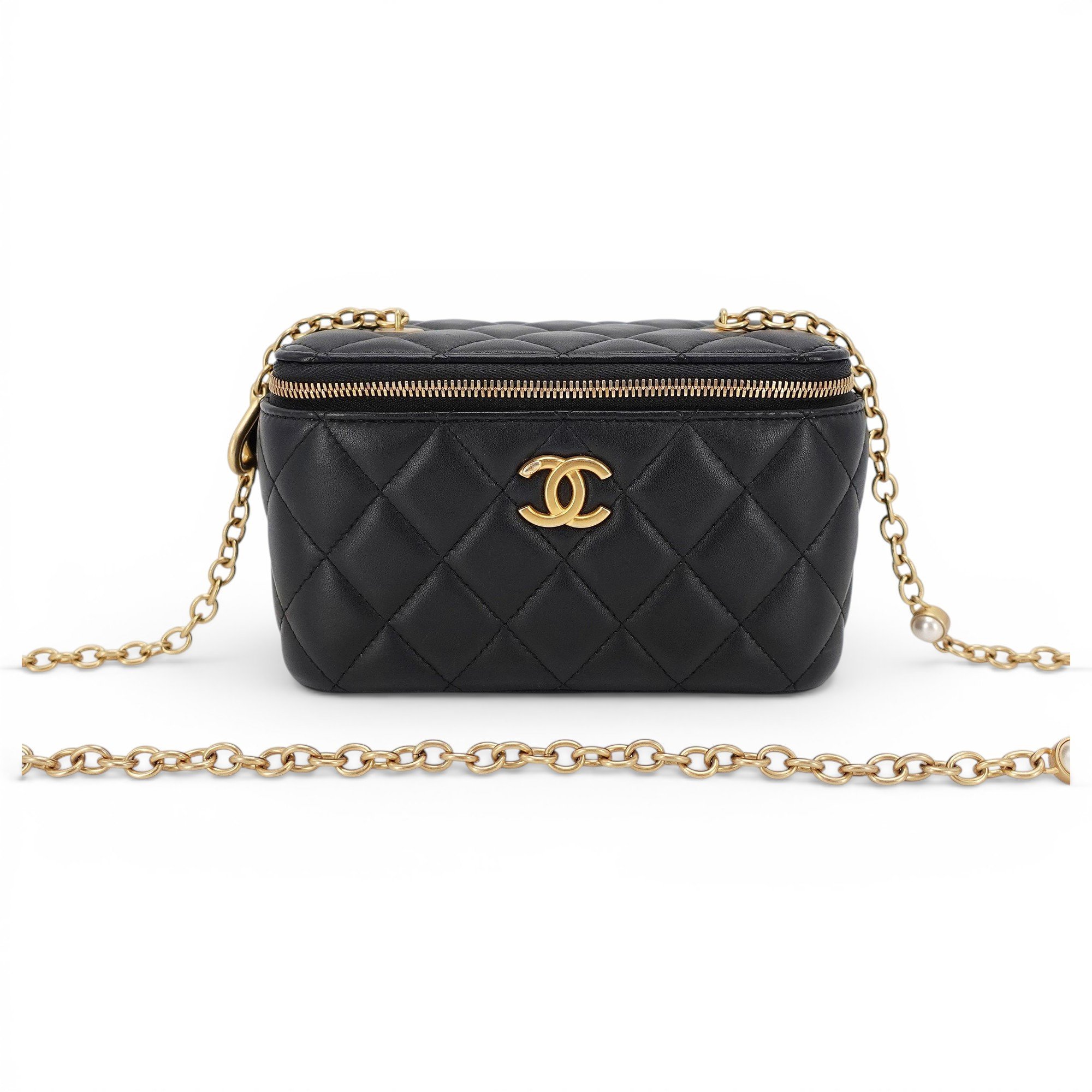 Trendy CC Vanity leather handbag