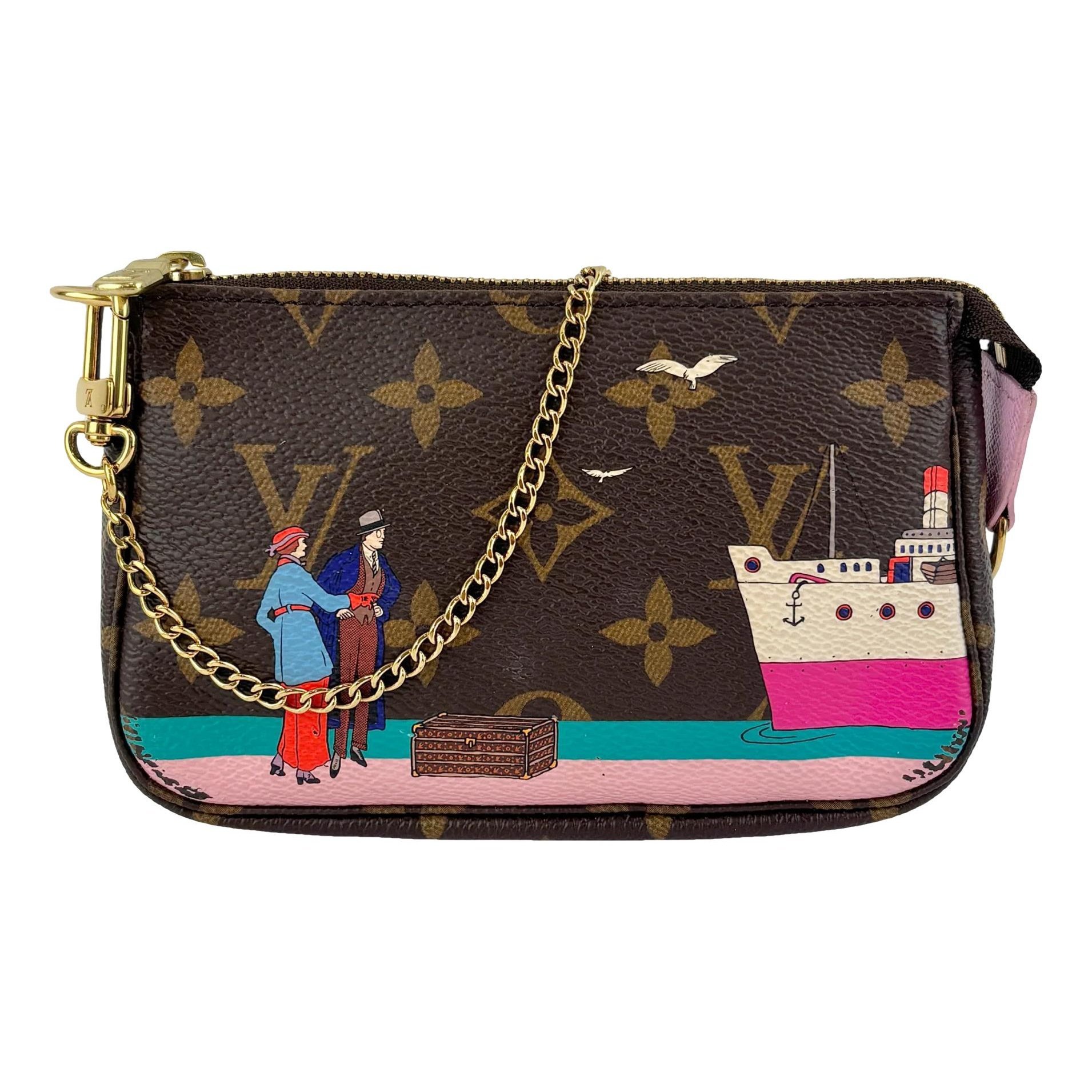 Leather clutch bag