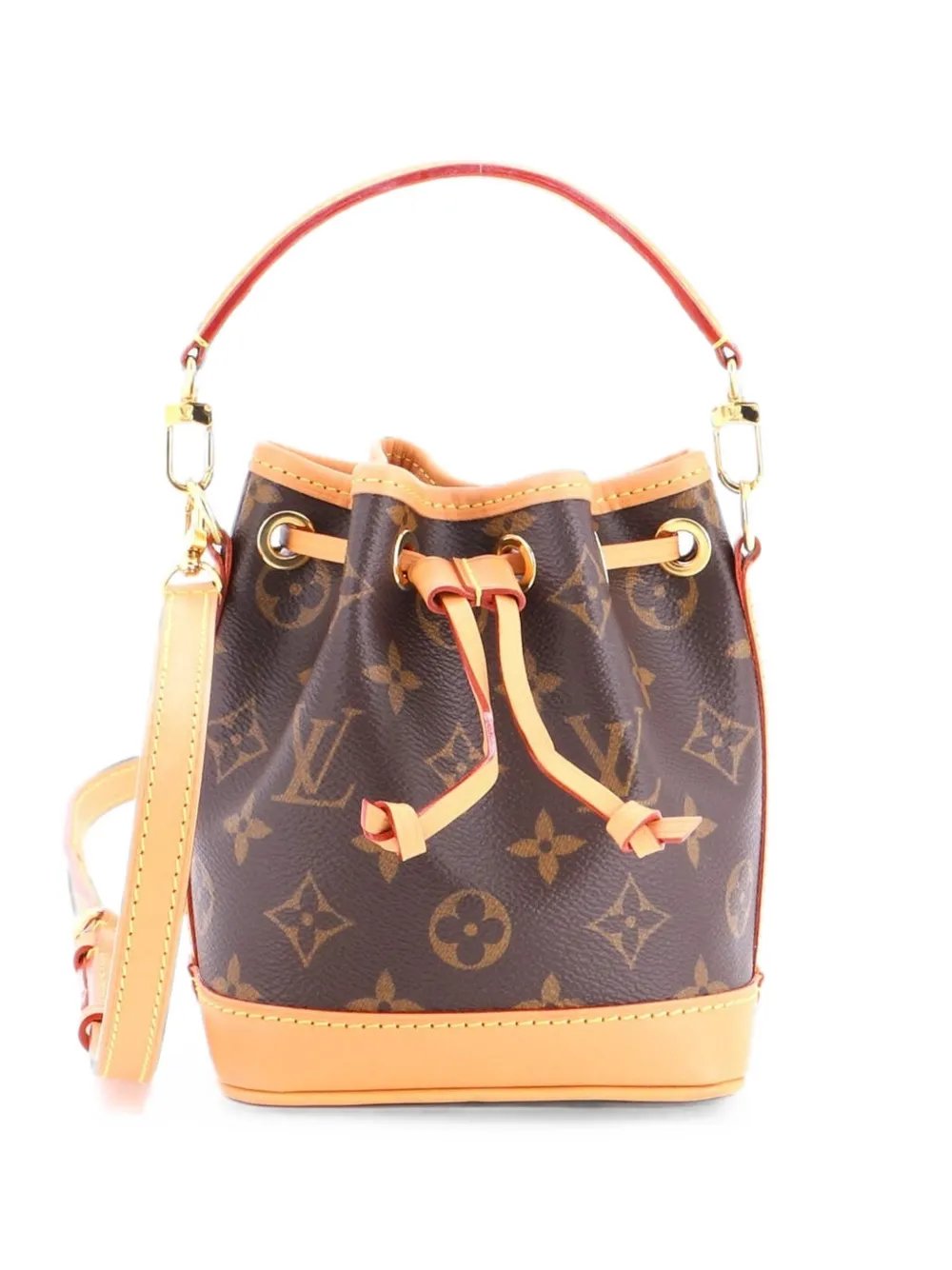 Louis Vuitton Noe NM Handbag Monogram Canvas Nano bucket bag
