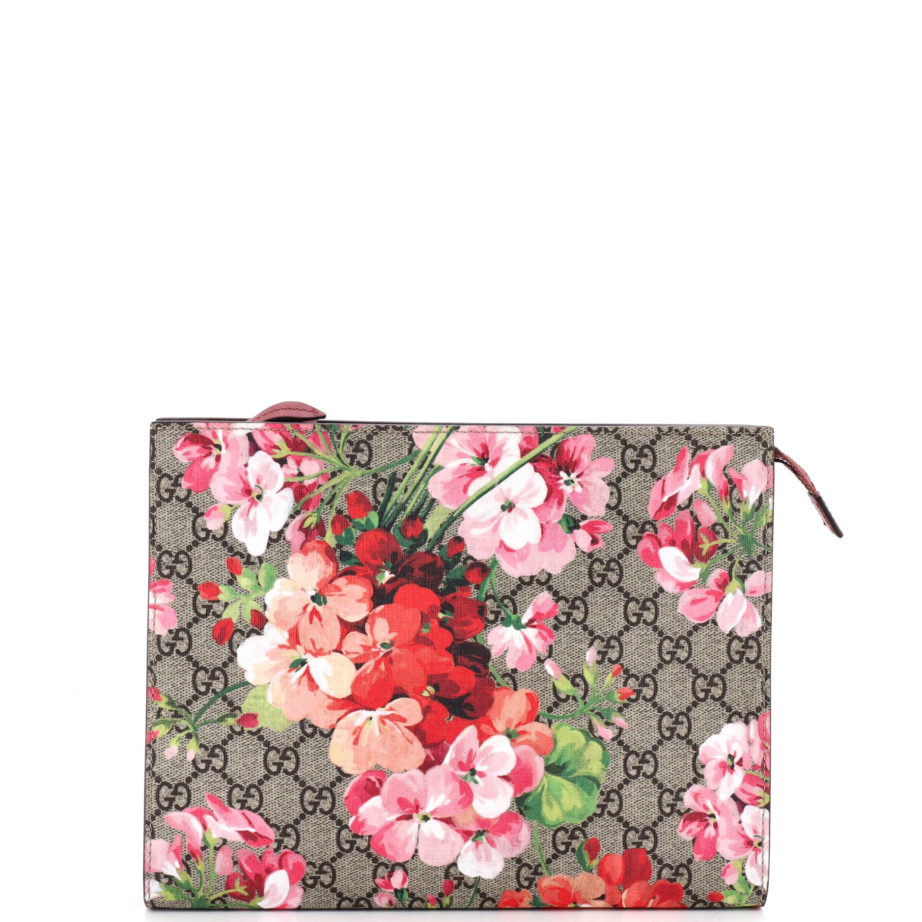 Toiletry Pouch Blooms Print GG Coated Canvas Large