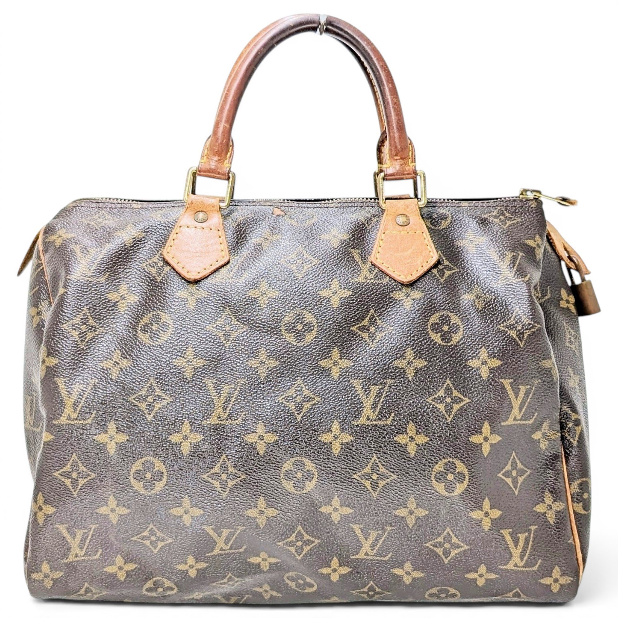 Speedy leather handbag