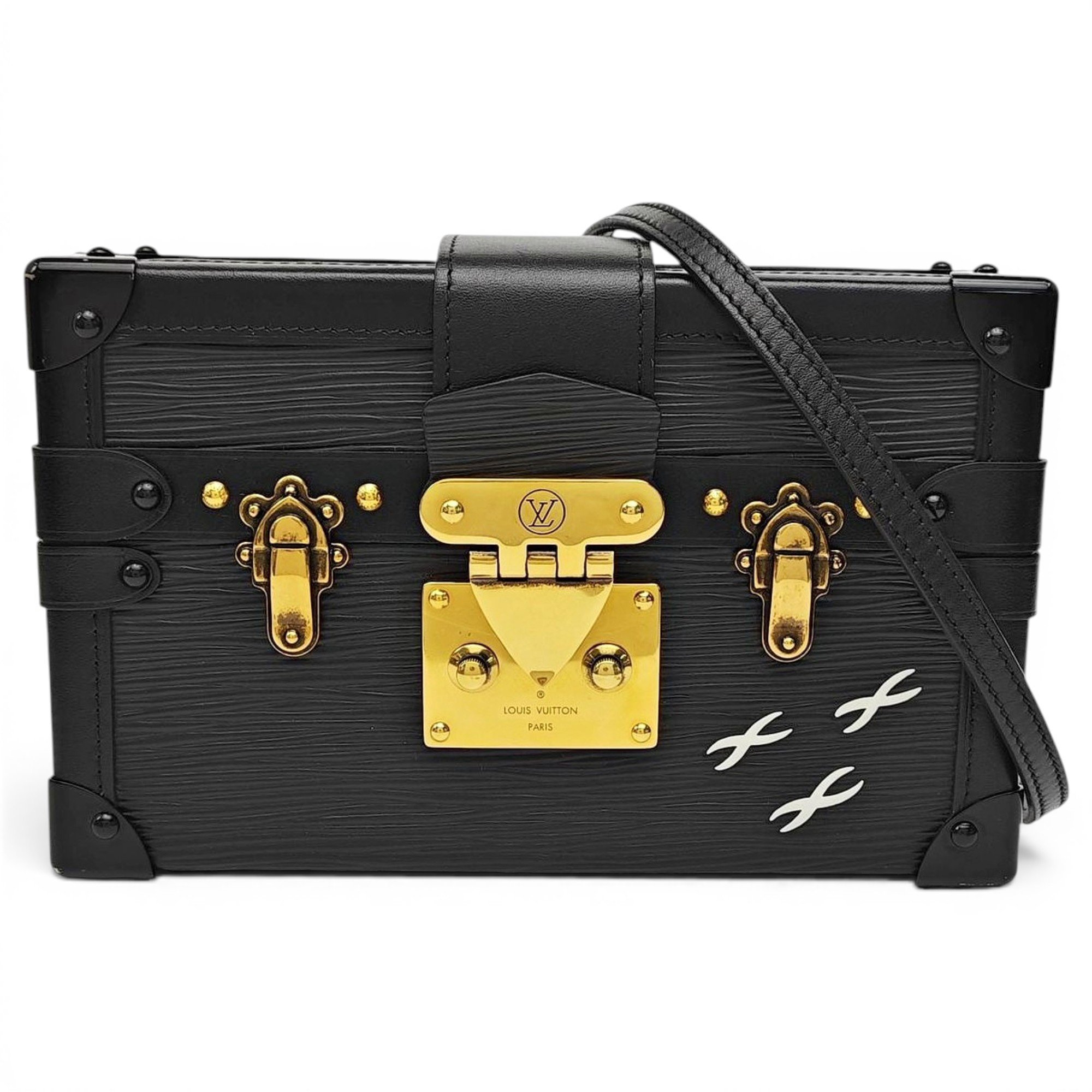 Petite Malle leather handbag