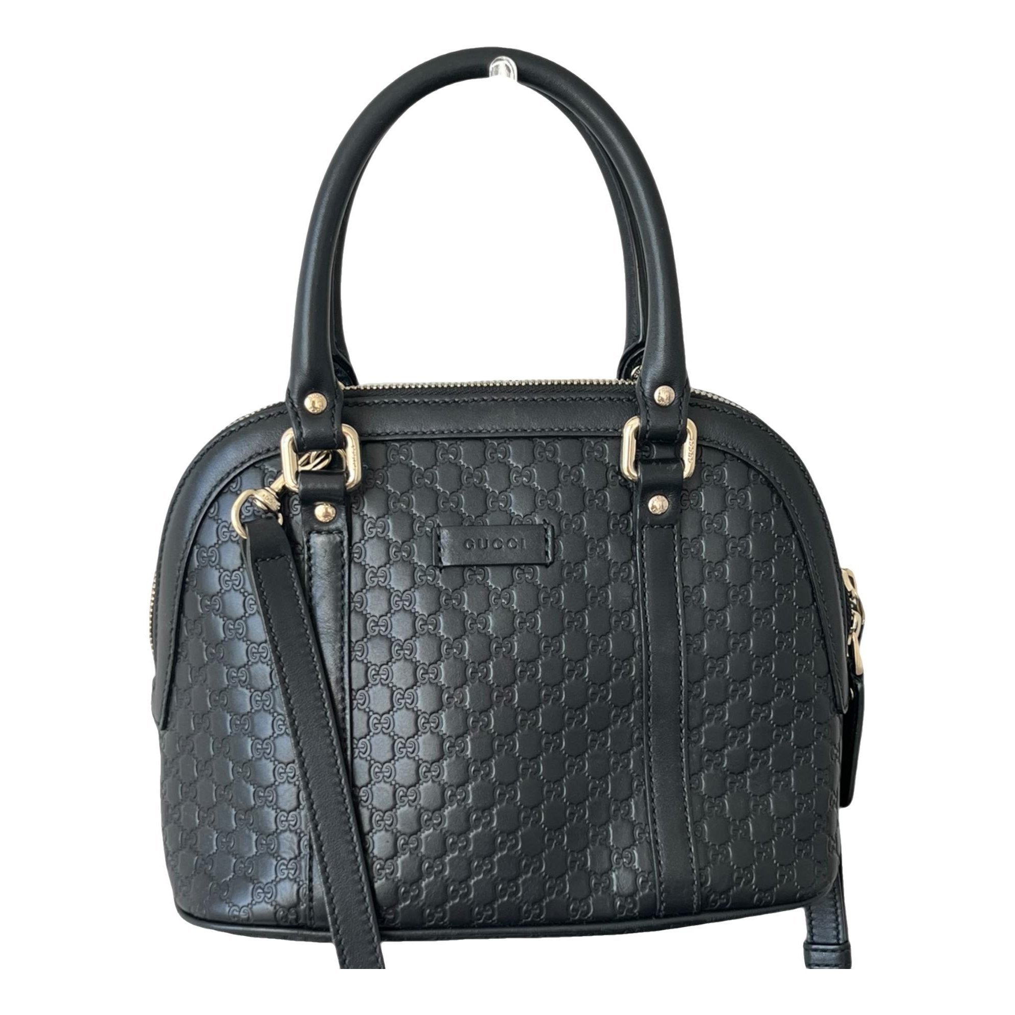 Dôme leather handbag