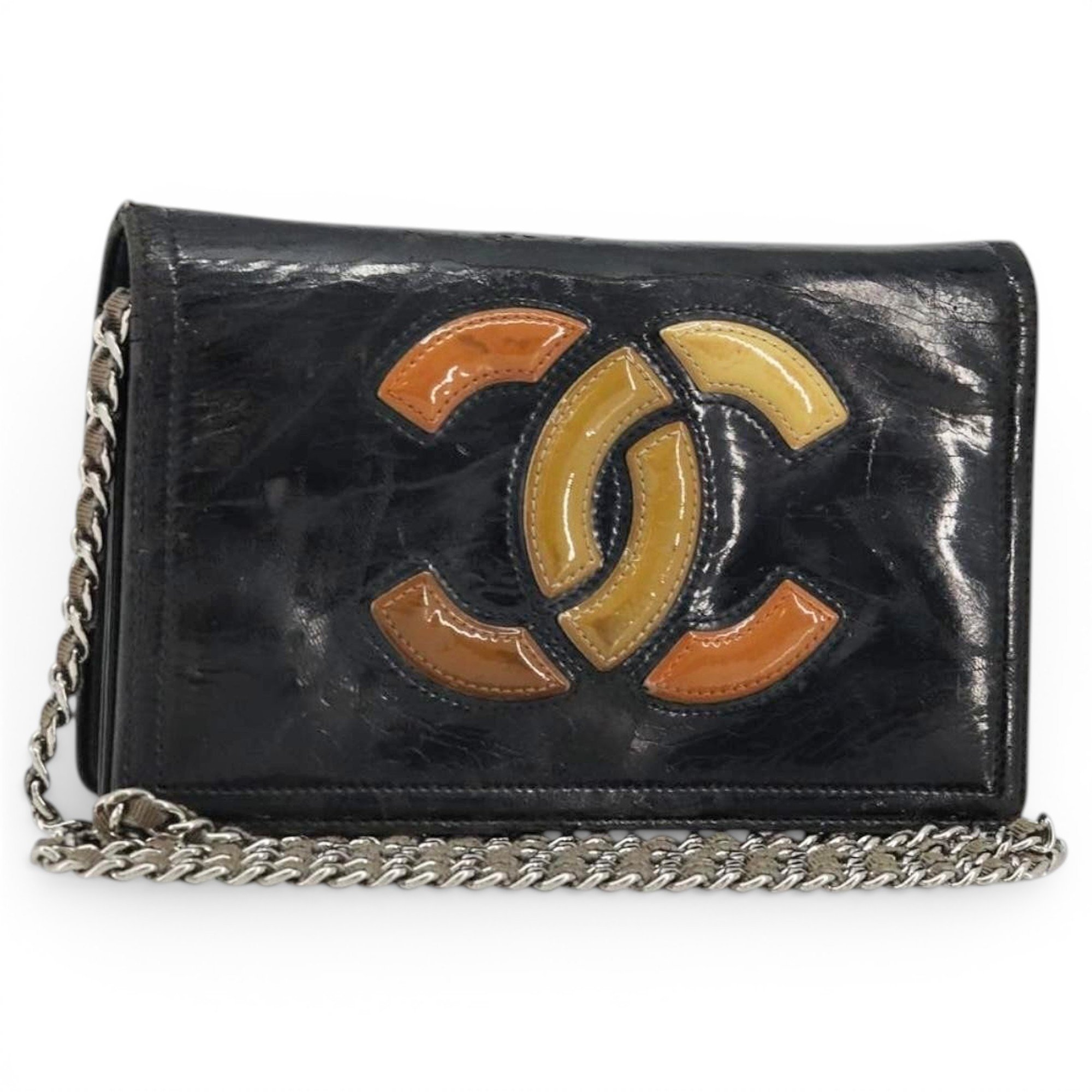 Patent leather handbag