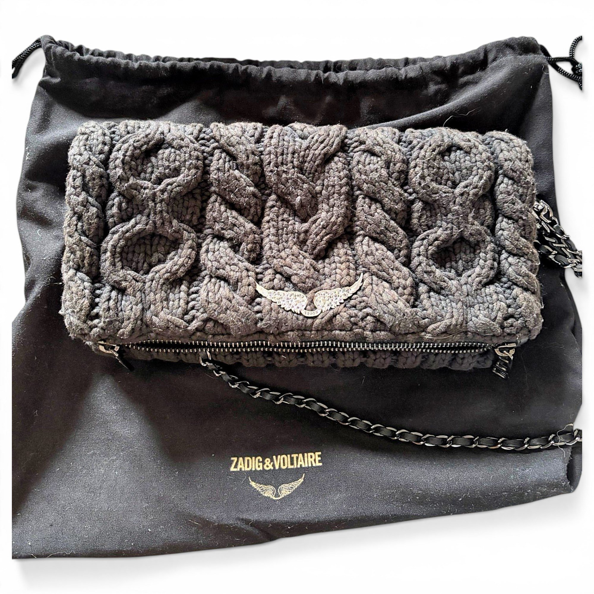Rock wool clutch bag