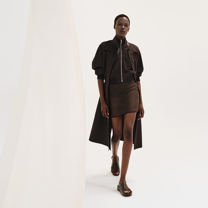 Marron Terre d'Ombre Twinset Coat