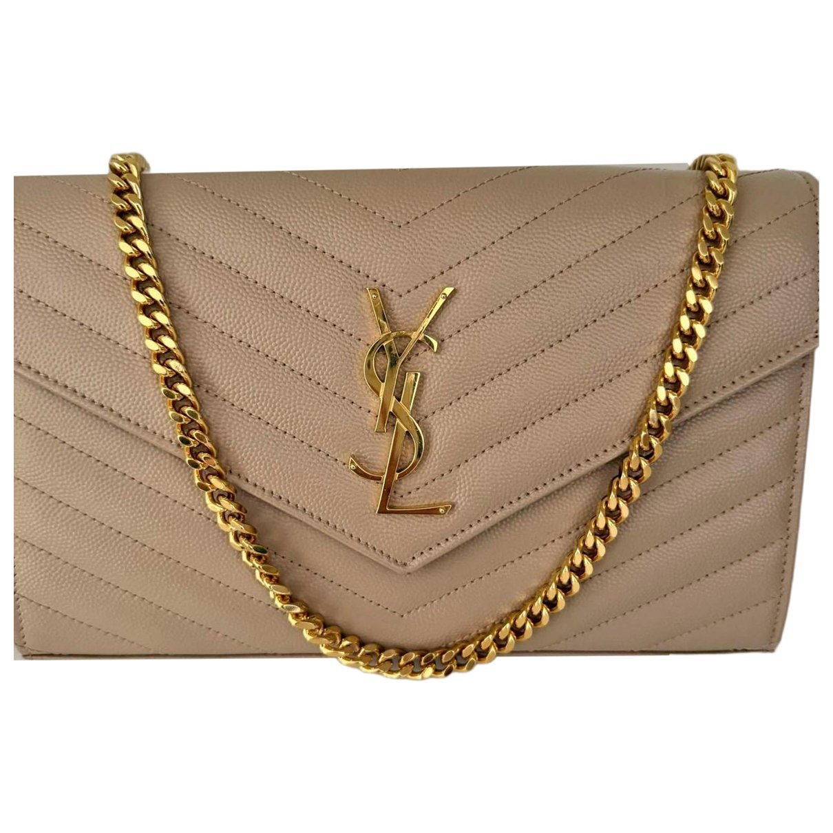 Envelope leather handbag