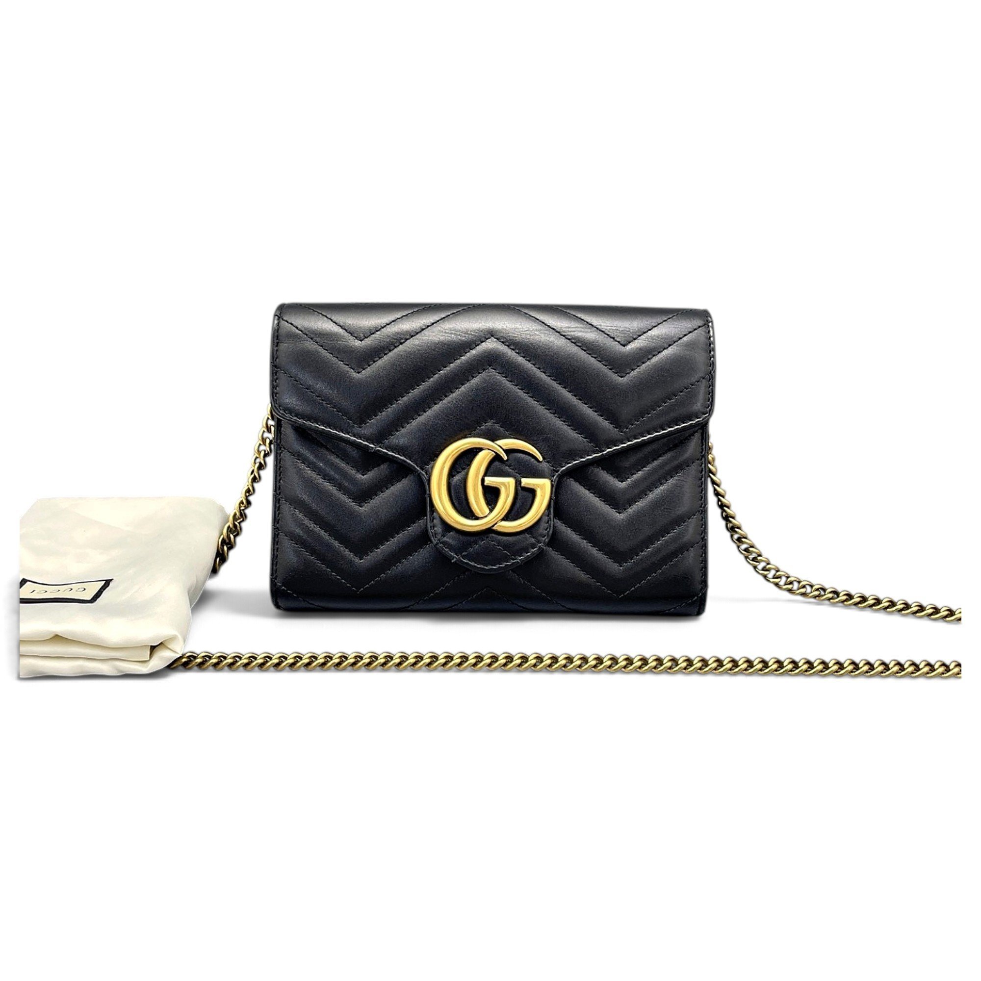 GG Marmont Flap leather crossbody bag