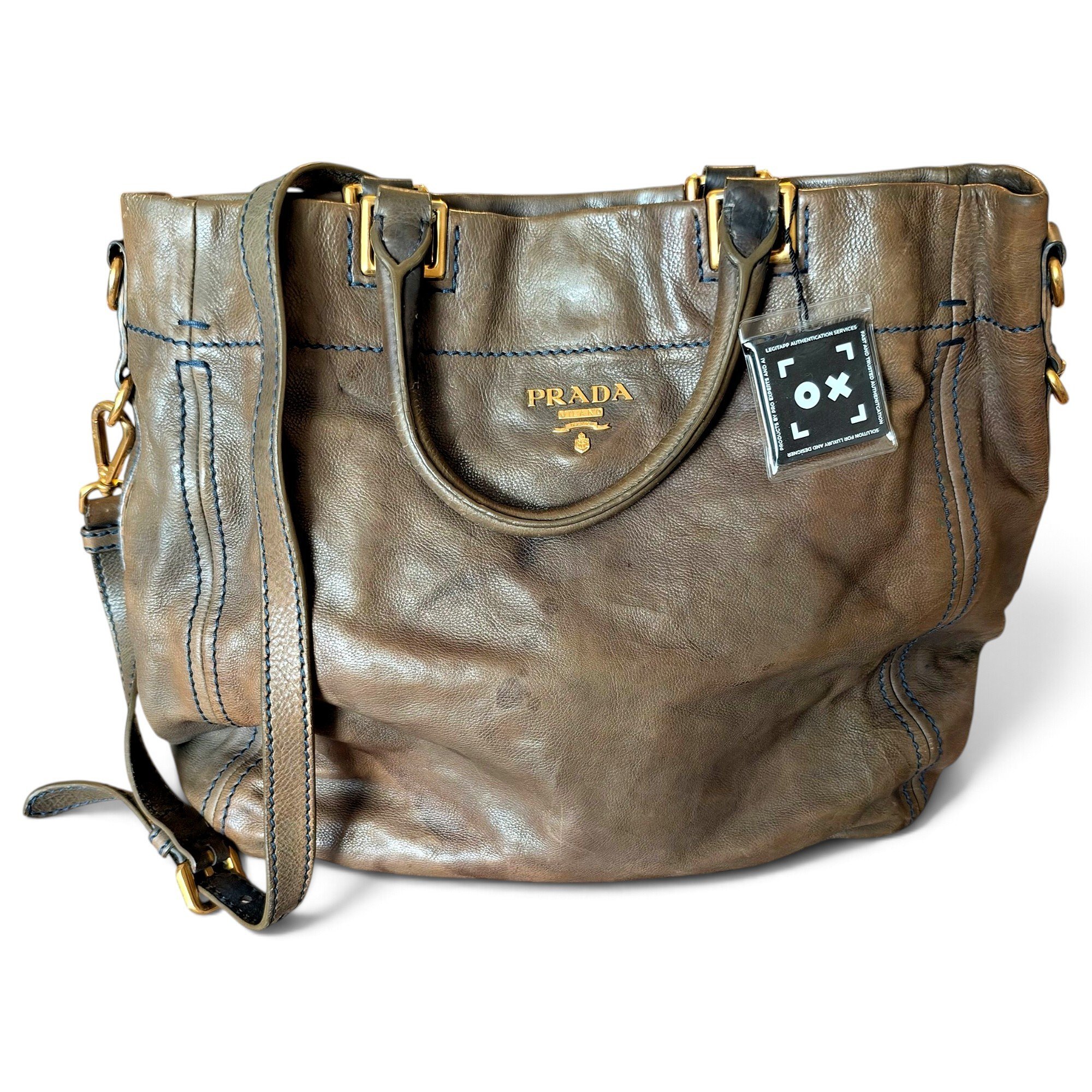 Leather tote