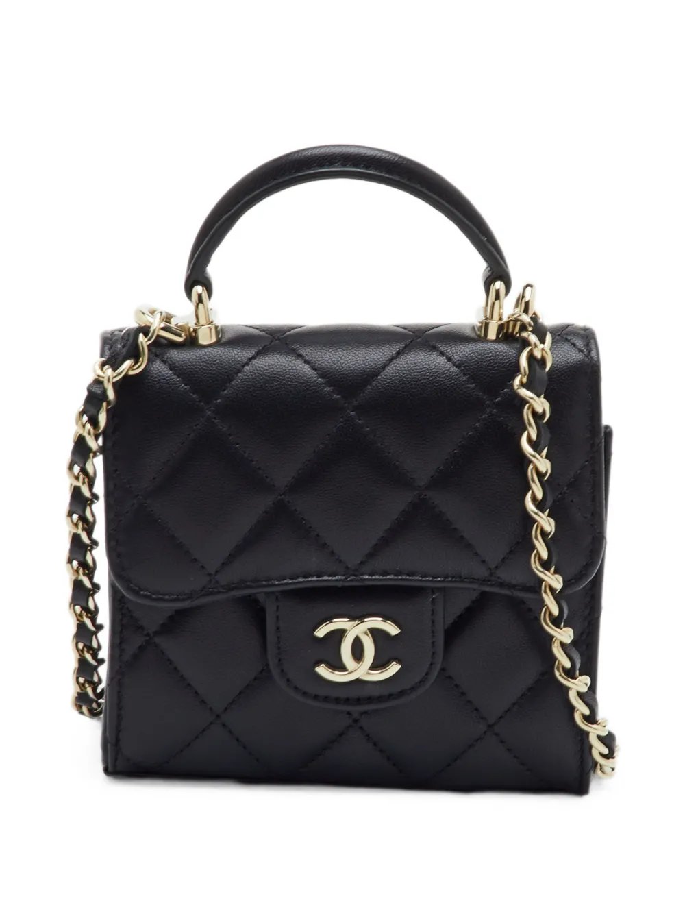 Chanel CC quilted mini bag