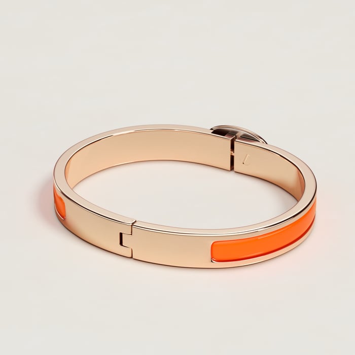 Orange Fruité Mini Clic Chaine d'Ancre Bracelet