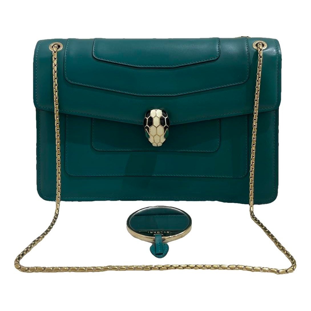 Serpenti leather handbag