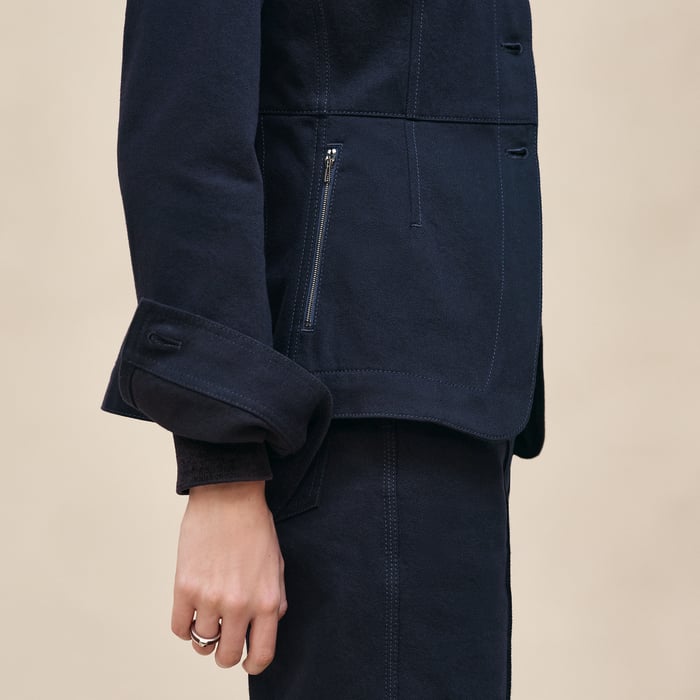Bleu Noir Denim Equestrian Jacket